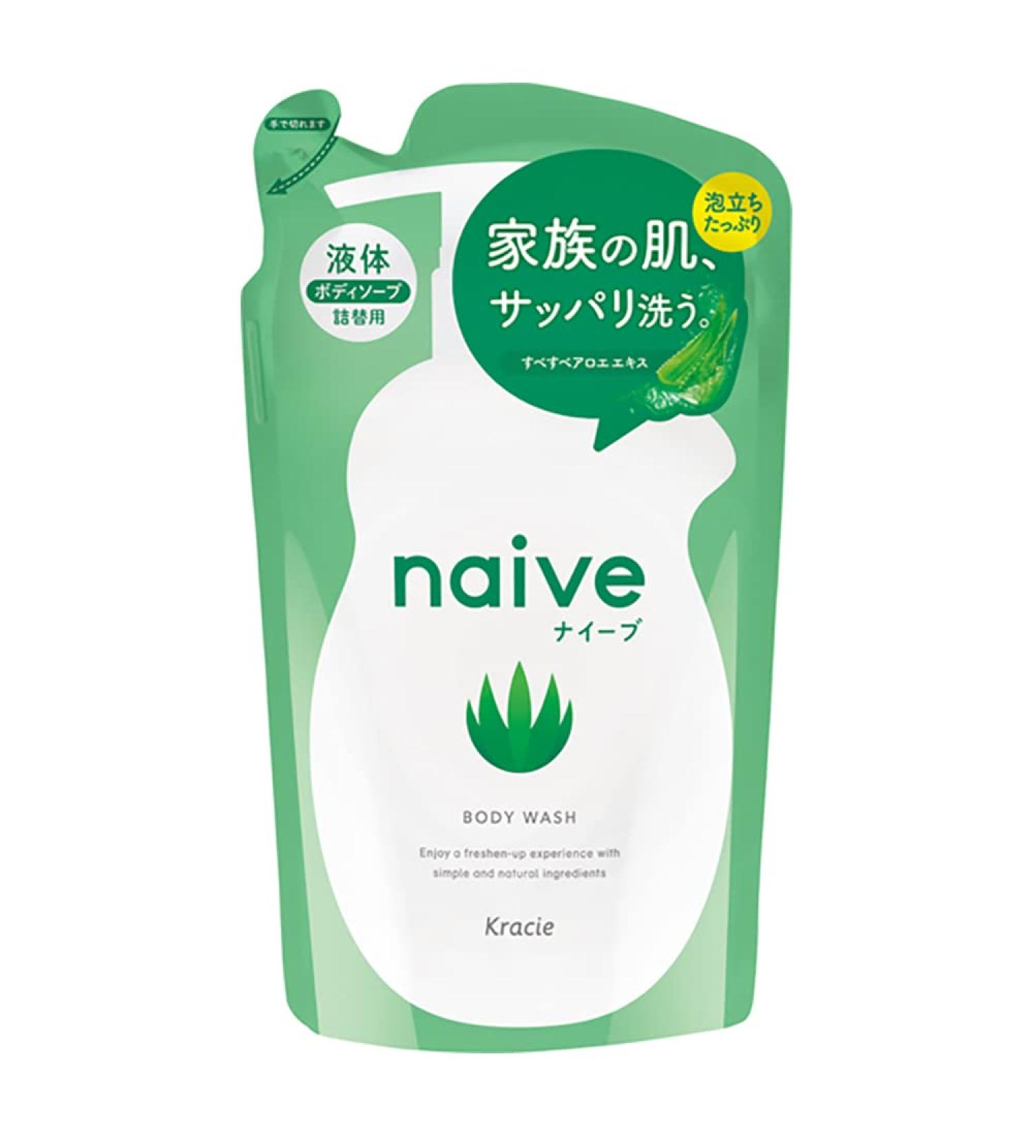 Kracie Naive Body Wash Refill 12.84 fl oz/380ml - Gentle and Nourishing - Buy Online on SooperMarket.com