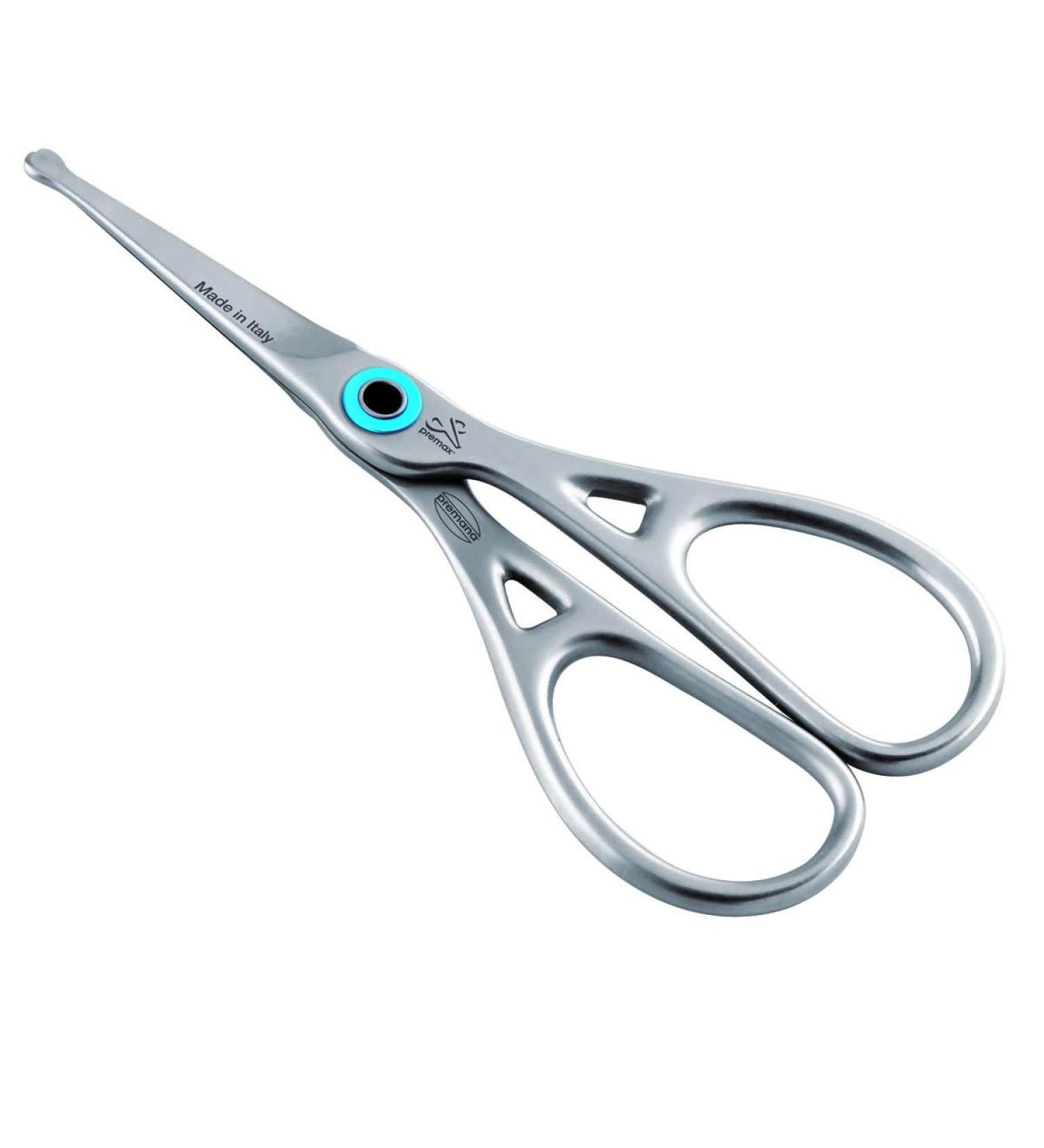 REMOS nose hair scissors with ball tip & serration made of stainless steel - 11 cm