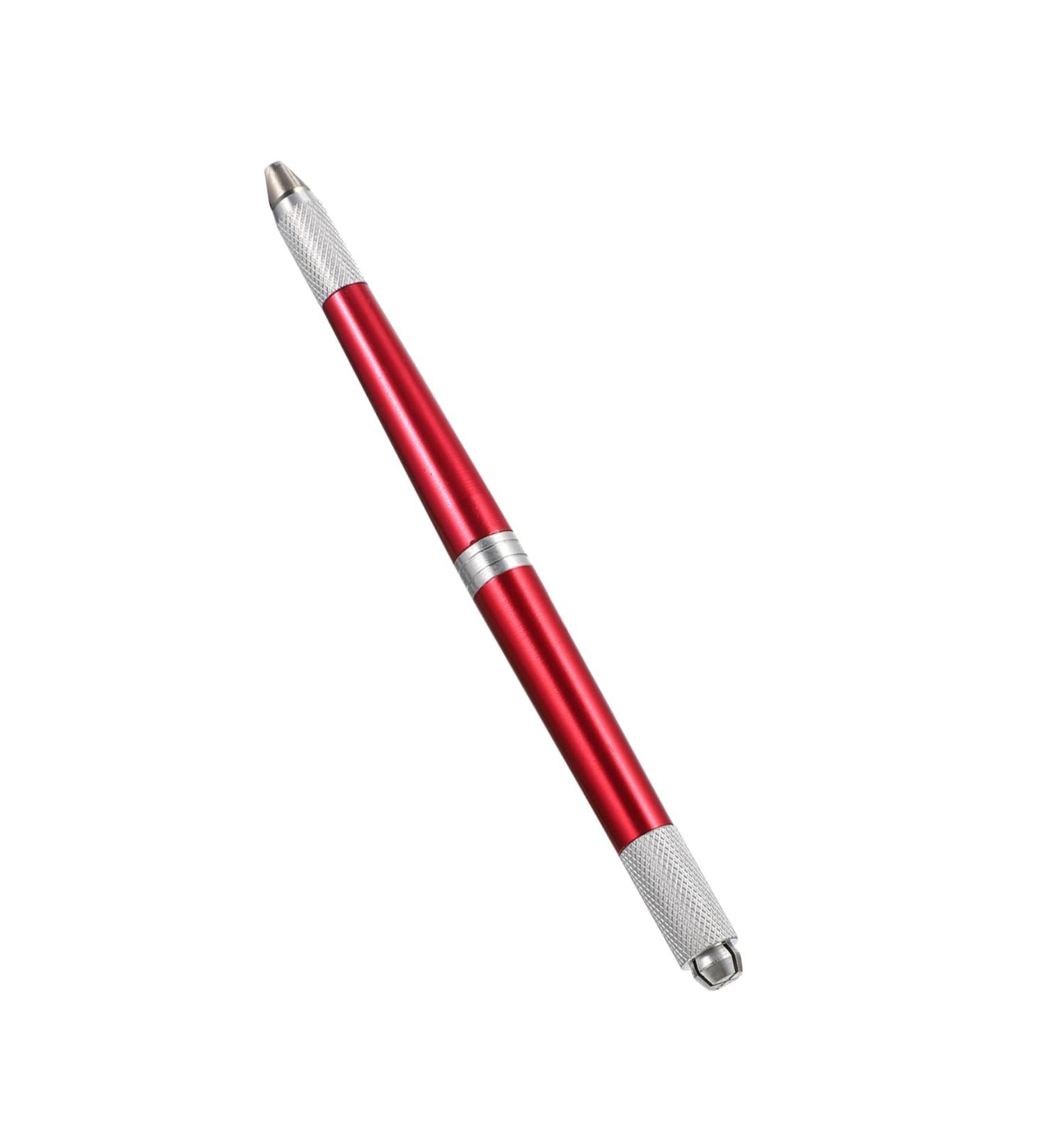 Angoily Microblading Manual Alloy Supply Eyebrow Pen Aluminium Make Embroidered 14.2x0.9cm Red - Buy Online on SooperMarket.com