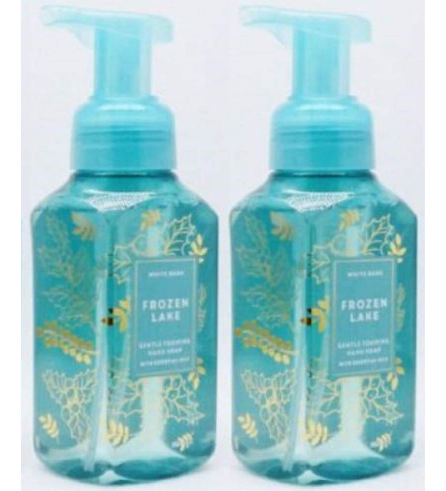 White Barn Bath and Body Works 2 Pack Frozen Lake Gentle Foaming Hand Soap 8.75 Ounce