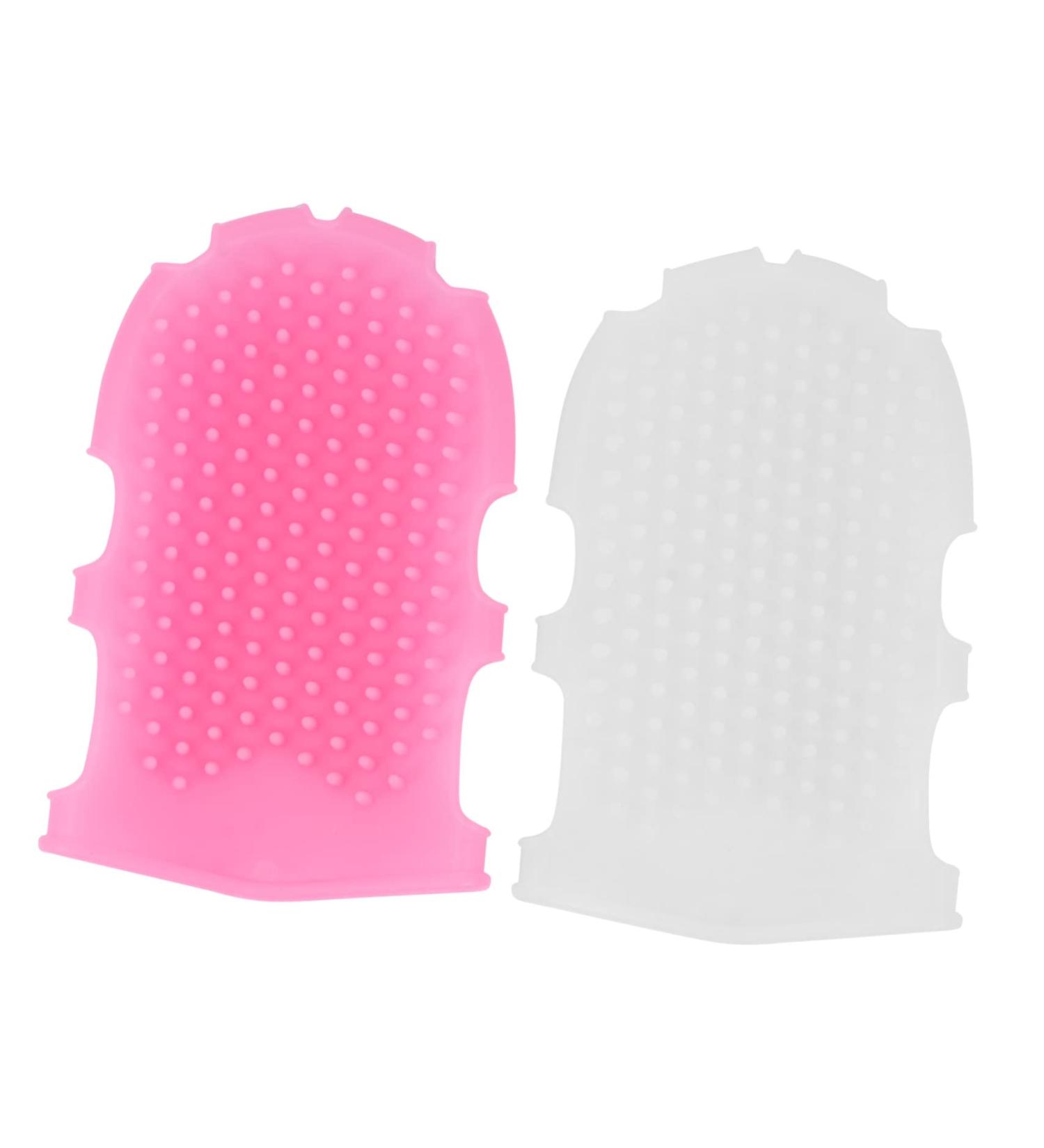 2-Piece Silicone Body Massage Brush Set for Exfoliation and Scrubbing - Buy Online on SooperMarket.com