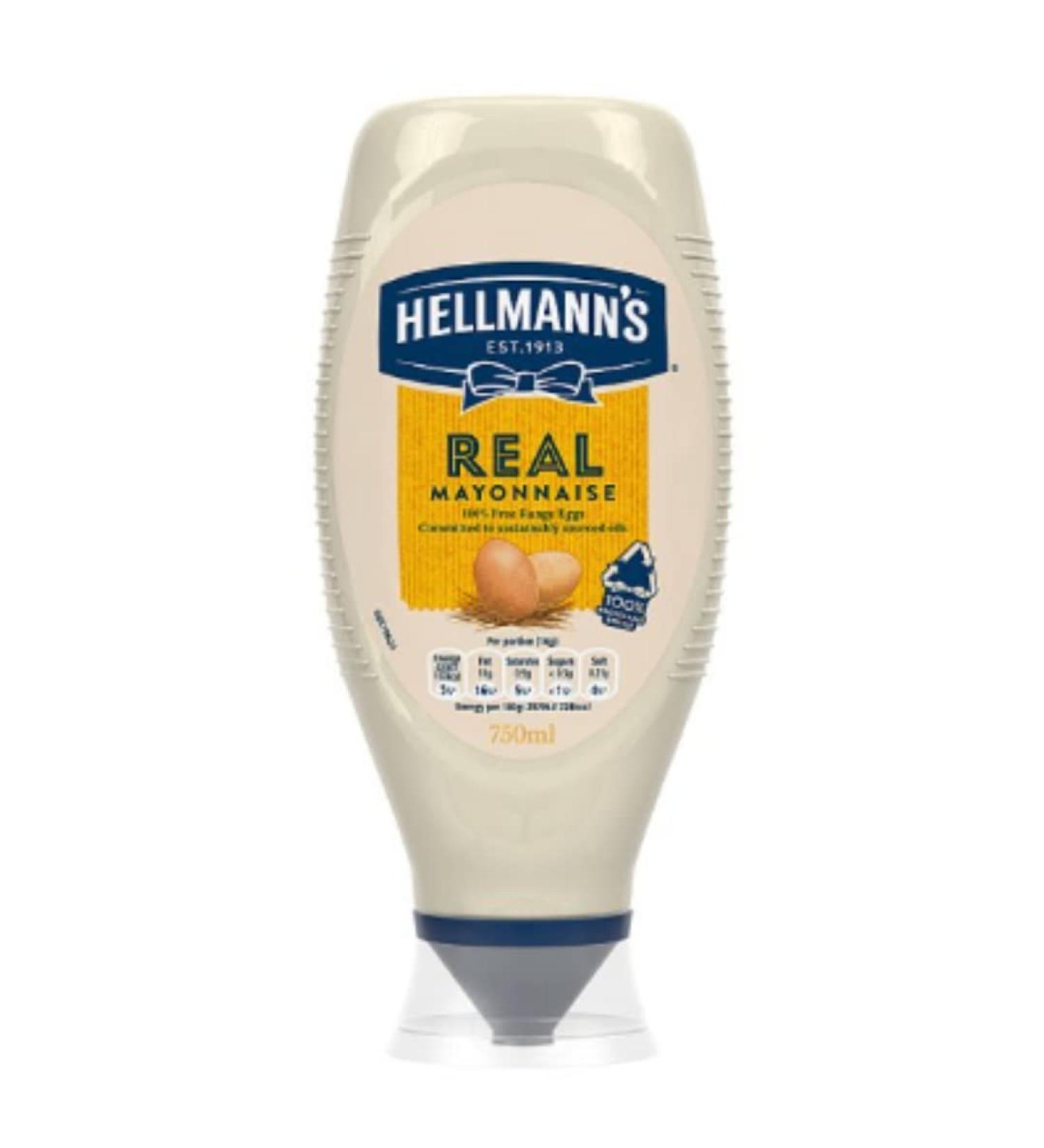 Hellmann's Mayonnaise Real 750g x 6 Mayonnaise Real 6