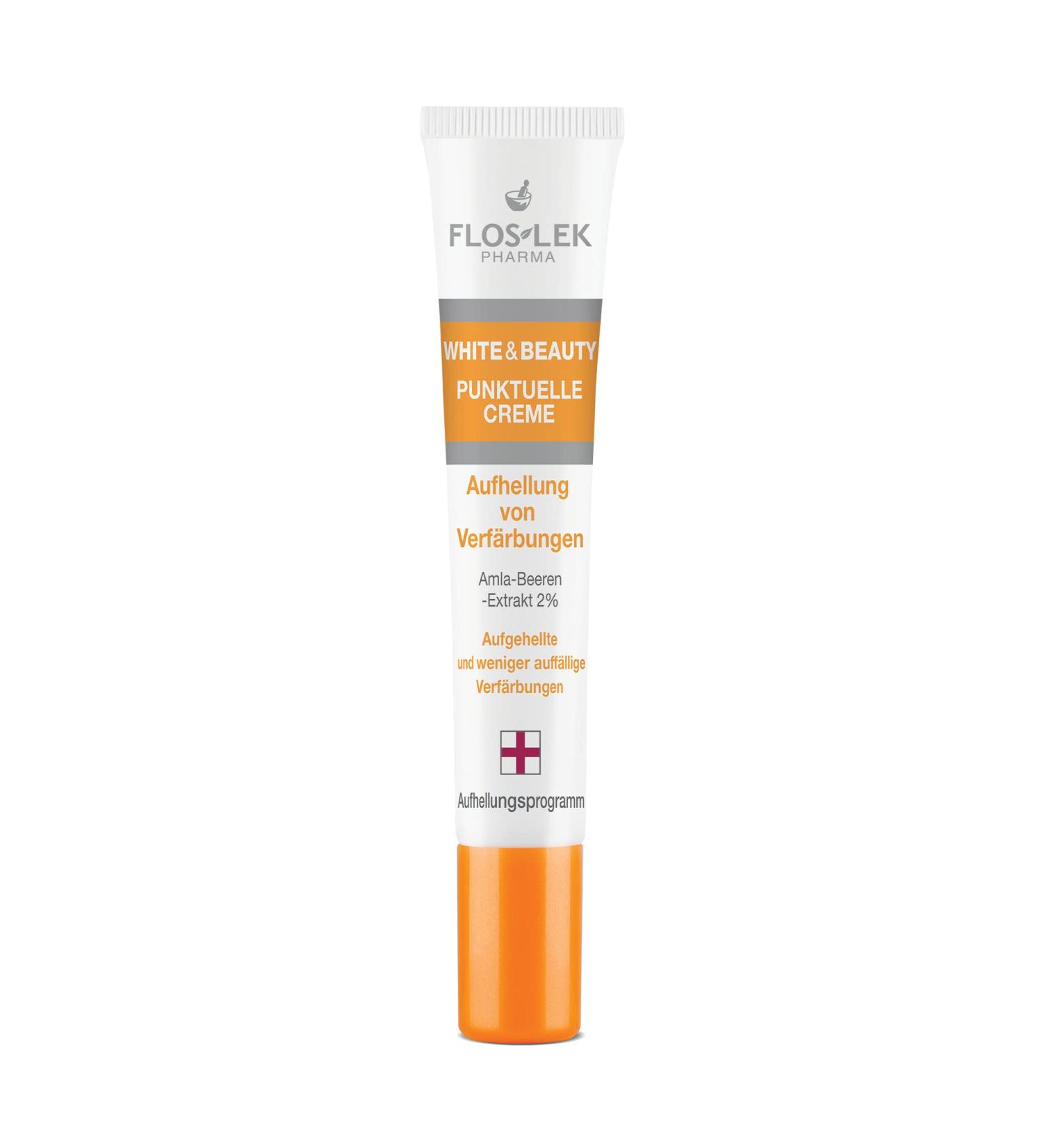 FLOSLEK Spot Face Cream Bleaching Discoloration & Freckles | 20 ml | Reduces Intensity of Redness & Blemishes | Softens & Evens Skin Colour | Healthier & Brighter Complexion | Dermatologically Tested Brightening point cream - Buy Online on SooperMarket.com