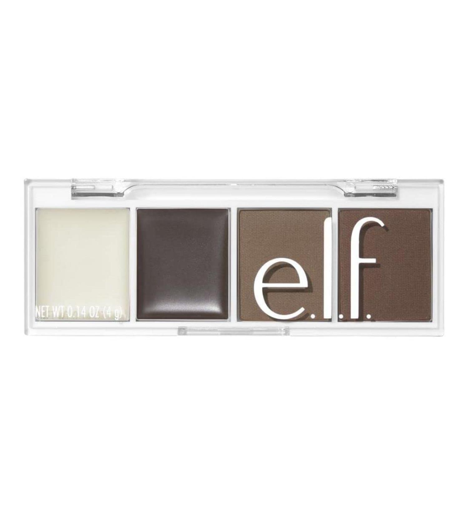 e.l.f. Bite-Size Brow Mini Quad - Ultra-Pigmented Brow Kit in Neutral Brown 0.14 Oz - Buy Online on SooperMarket.com