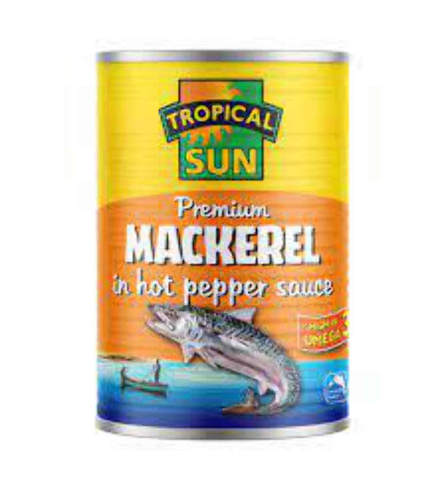MASTropical Sun Mackerel in Hot Pepper Sauce 400g Box of 12-Fd