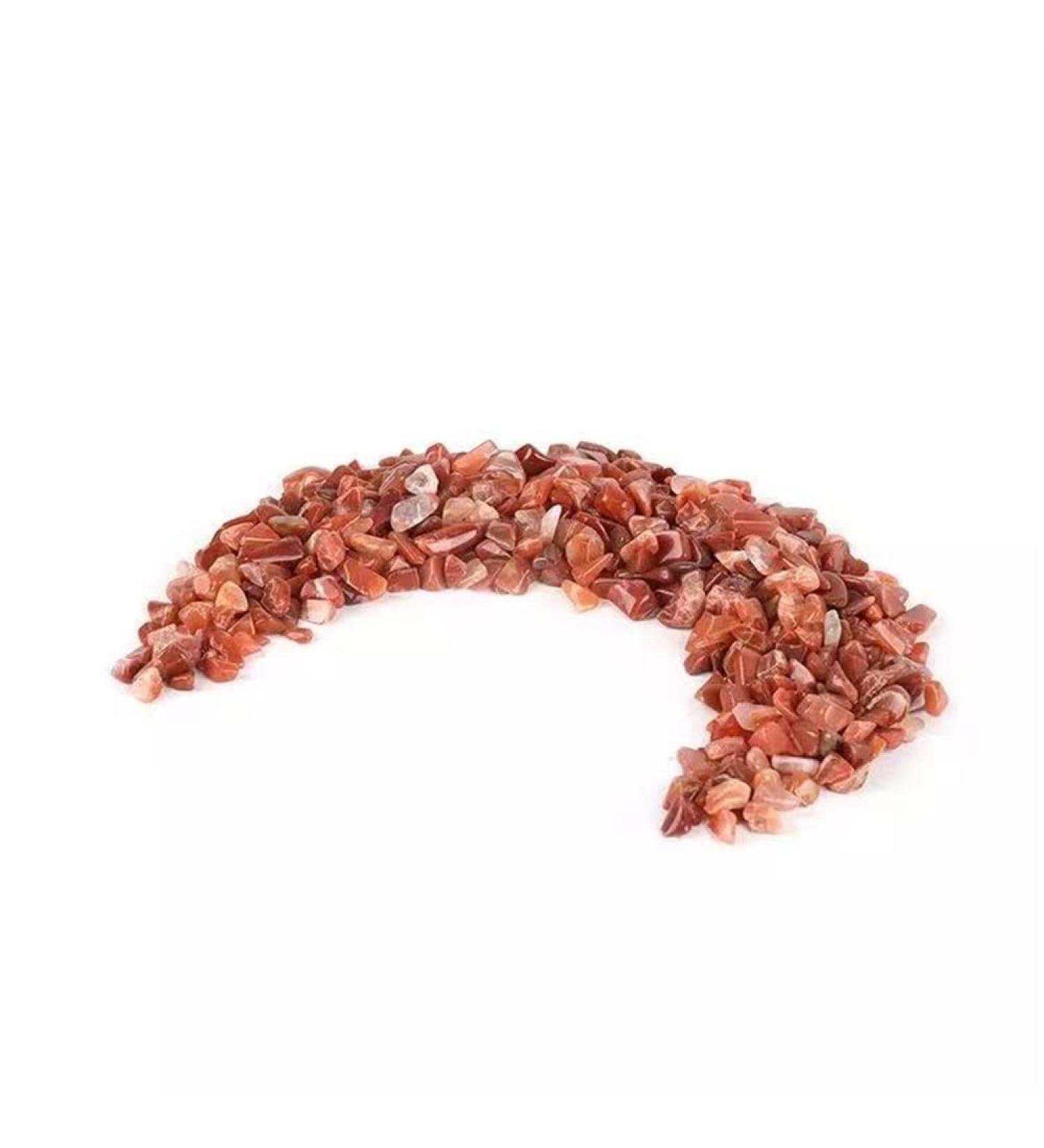 Natural Crystals and Stones 7mm-13mm Natural Polished Red Quartz Crystal Gravel Stone for 100g for Decoration kaixun - Buy Online on SooperMarket.com