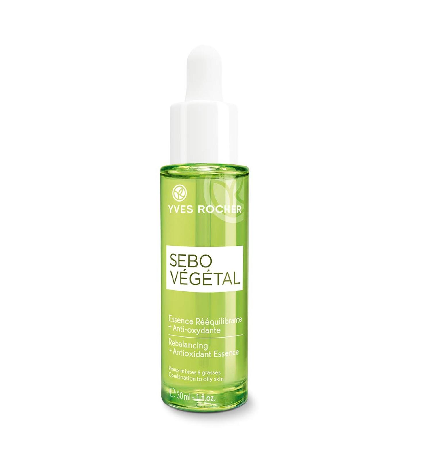 Yves Rocher Sebo V g tal Rebalancing Antioxidant Serum for Oily & Combination Skin - 30ml Dropper - Buy Online on SooperMarket.com