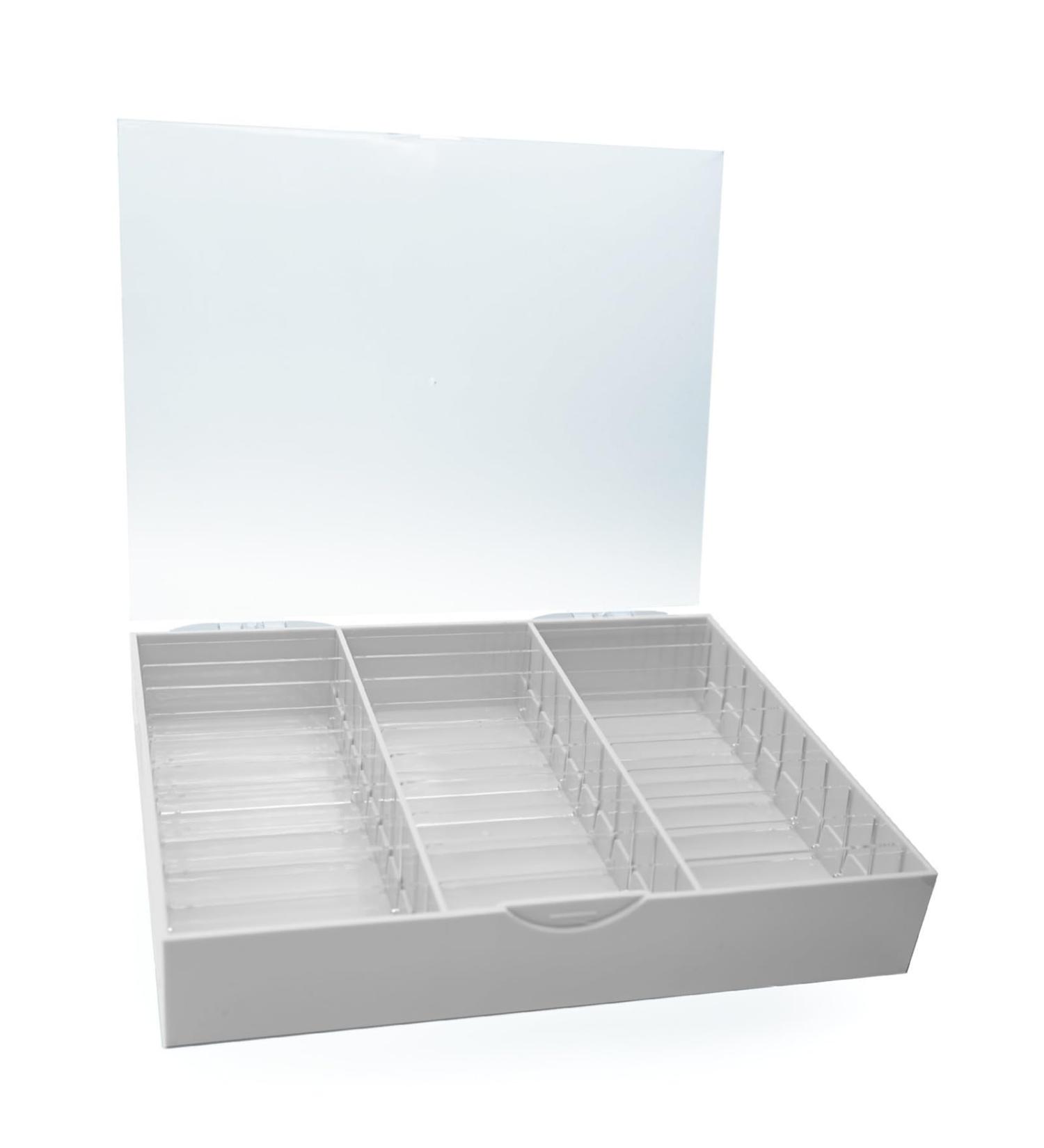 Portable Acrylic Case For Prevent Dust And Dirt Maintain The Cleanliness Suitable For Salons And Personal Use Adjustable Storage Solution White - Buy Online on SooperMarket.com