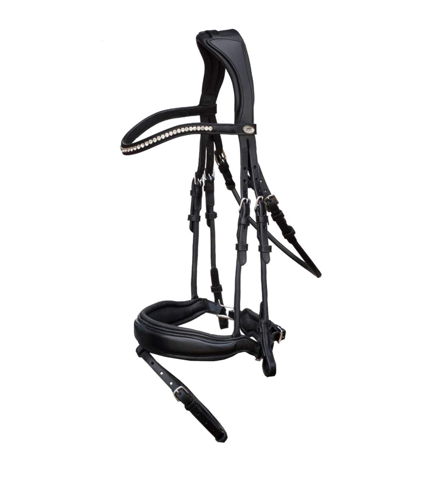 Schockem hle Malibu Anatomic Snaffle Bridle Black for Thoroughbreds - Premium Quality Equestrian Gear Worldwide Shipping - Buy Online on SooperMarket.com