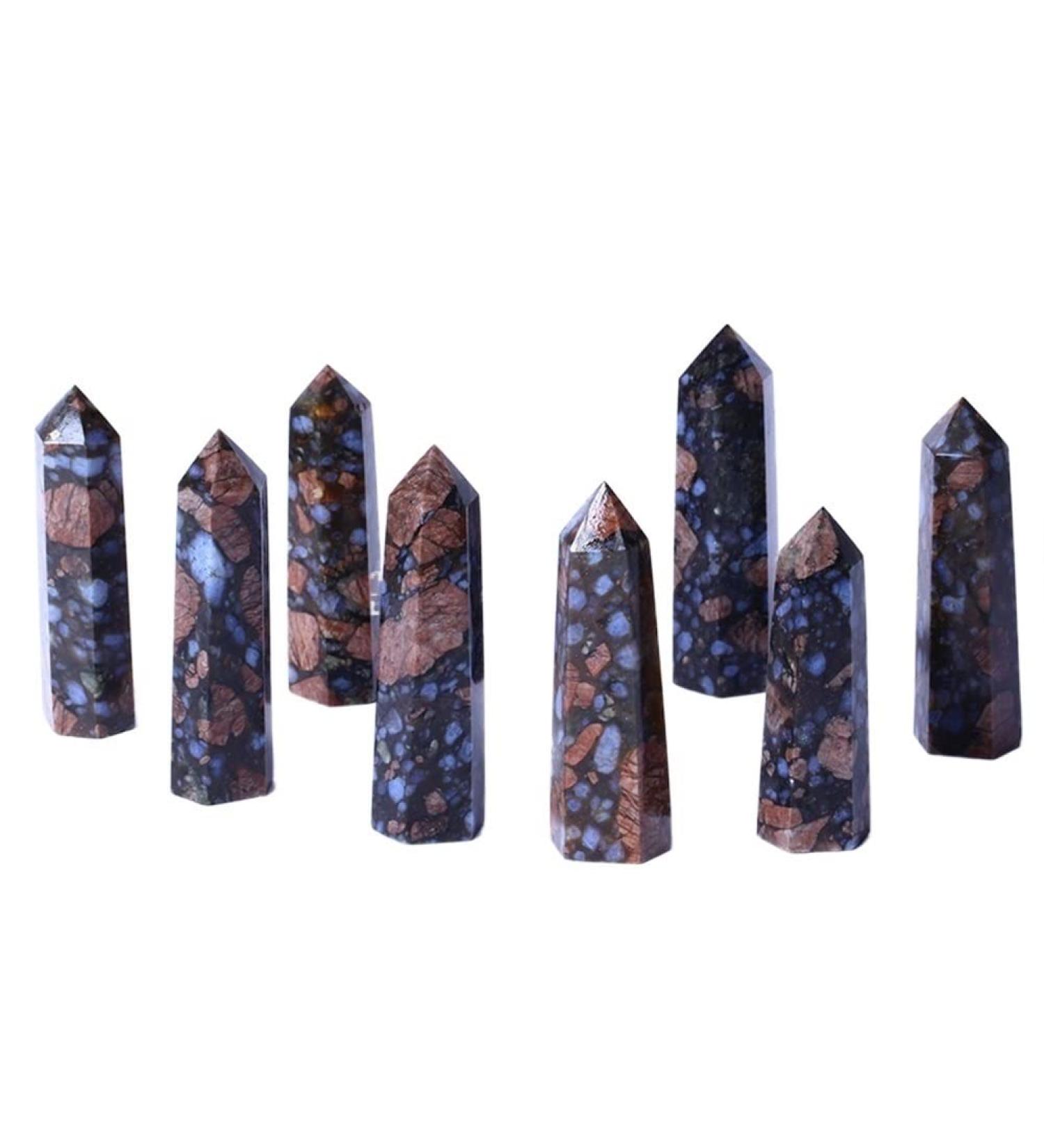 Meditation Gift Natural Crystal Blue Light Stone Pagoda Home Meditation Reiki Decoration Pack of 1 (Size : 7-8cm) - Buy Online on SooperMarket.com