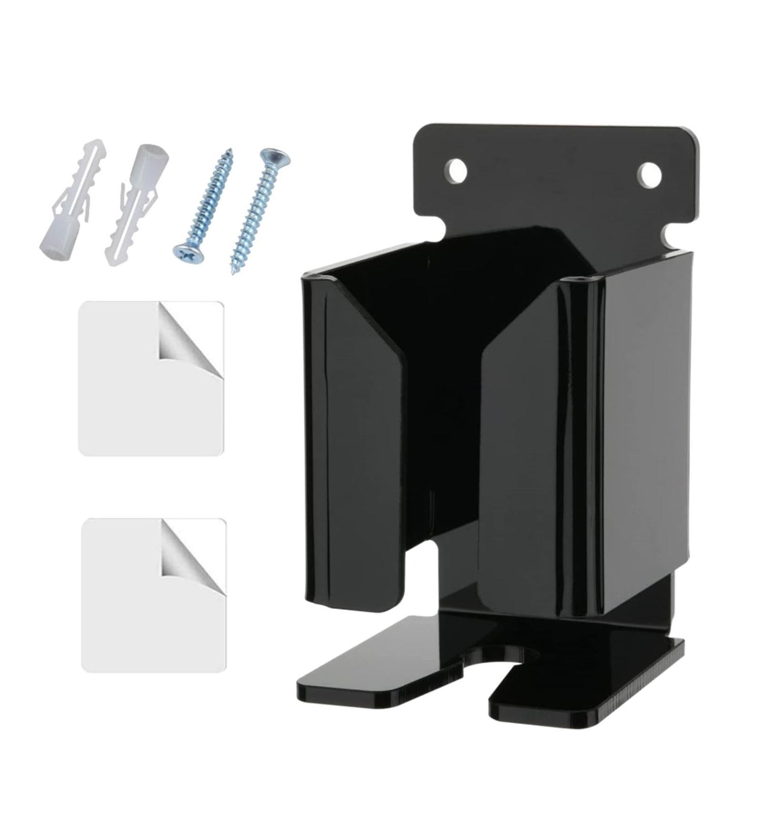Predolo Wall Holder for Men's Electric Razors | Durable Acrylic Bathroom & Shower Hook | Sleek Black Design - Buy Online on SooperMarket.com