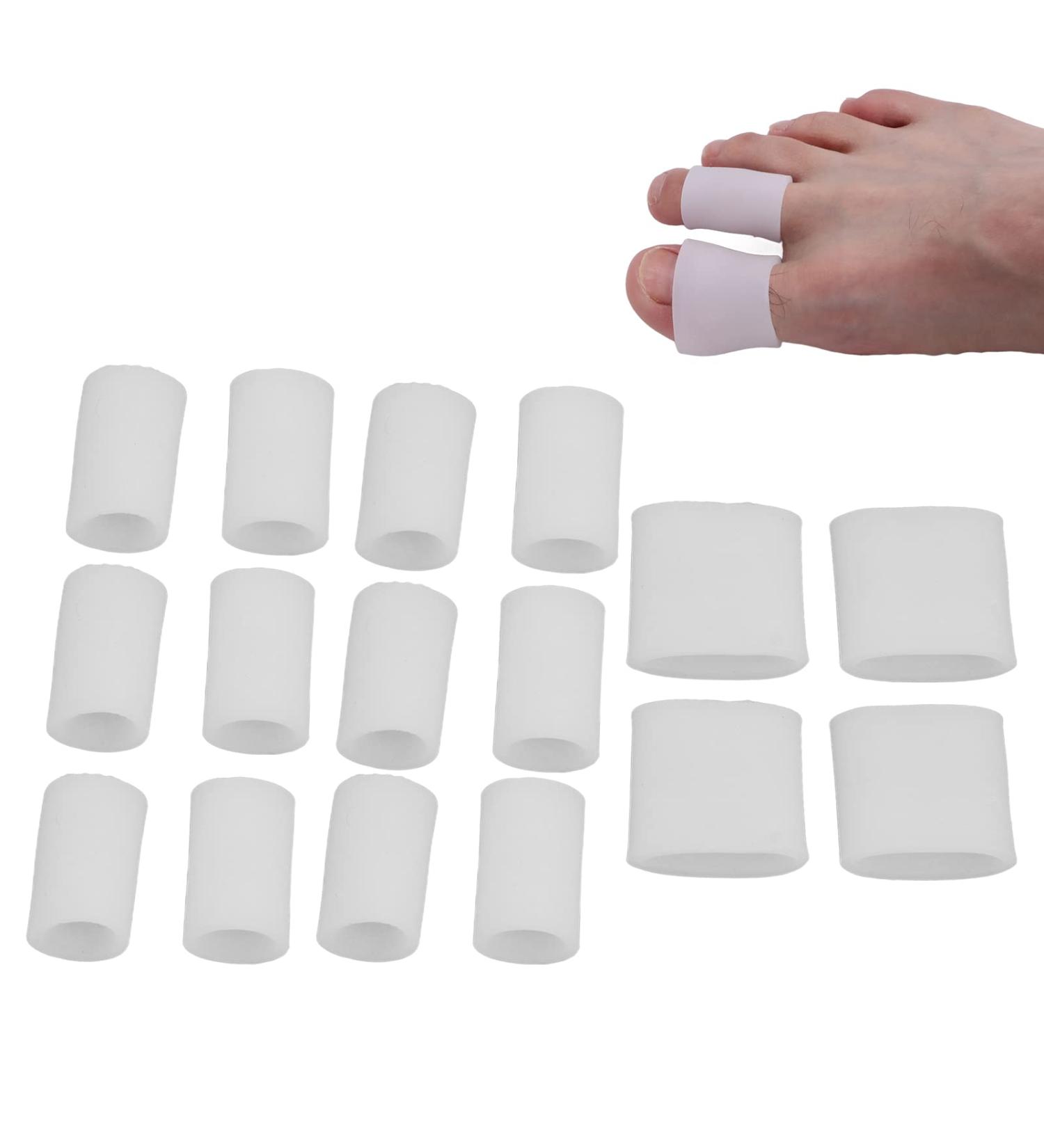 Silicone Toe Spacers - 8 Pairs for Correct Toe Alignment, Bunion & Hammertoe Straighteners | Hallux Valgus Yoga - Buy Online on SooperMarket.com
