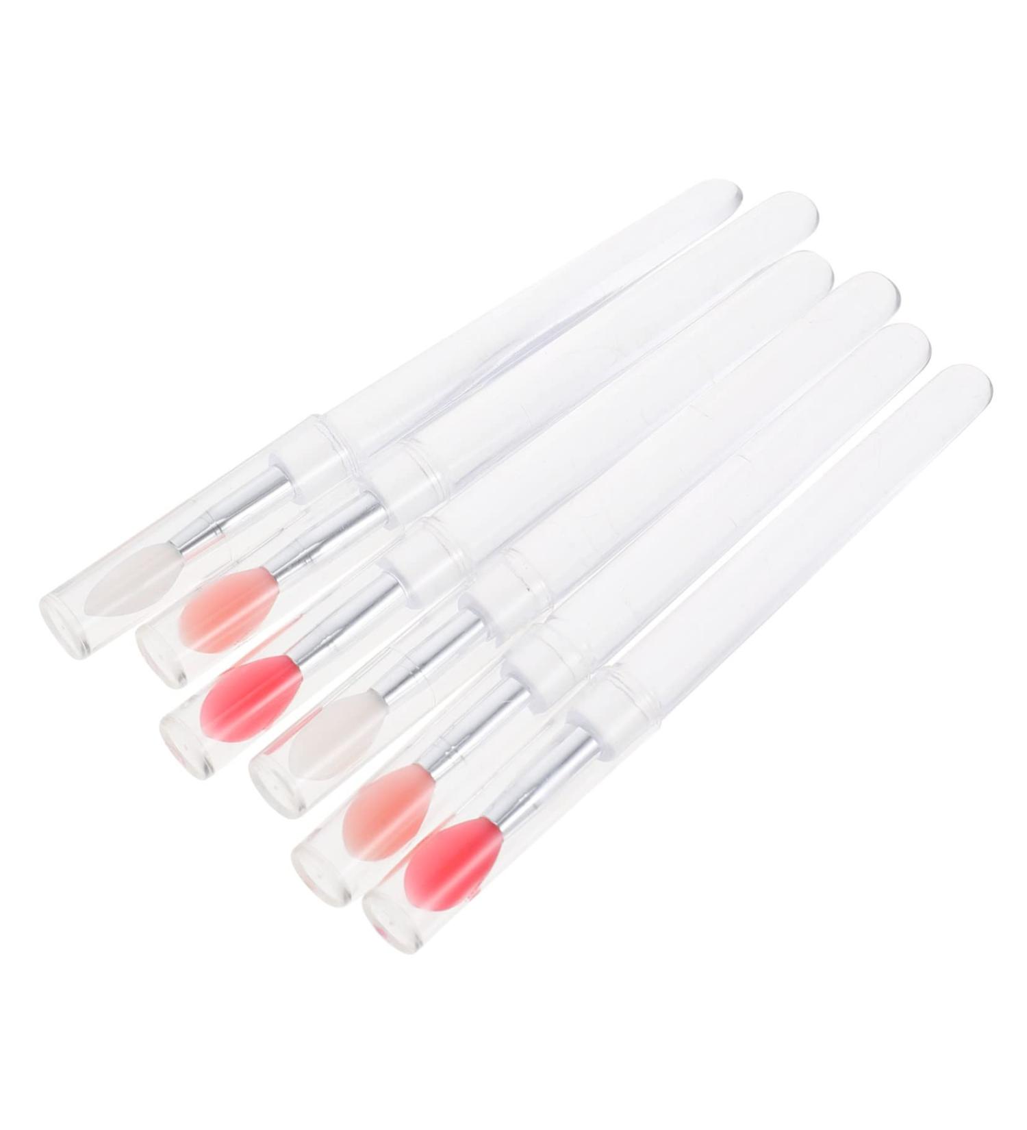 Healeved 6pcs Lip Brush Lip Balm Brush Lipstick Brush Makeup Lipstick Applicator Eyeshadow Applicator Lip Balm Applicator Silicone Lip Mask Brush Eyeshadow Makeup Brush Lip Makeup Pen - Buy Online on SooperMarket.com