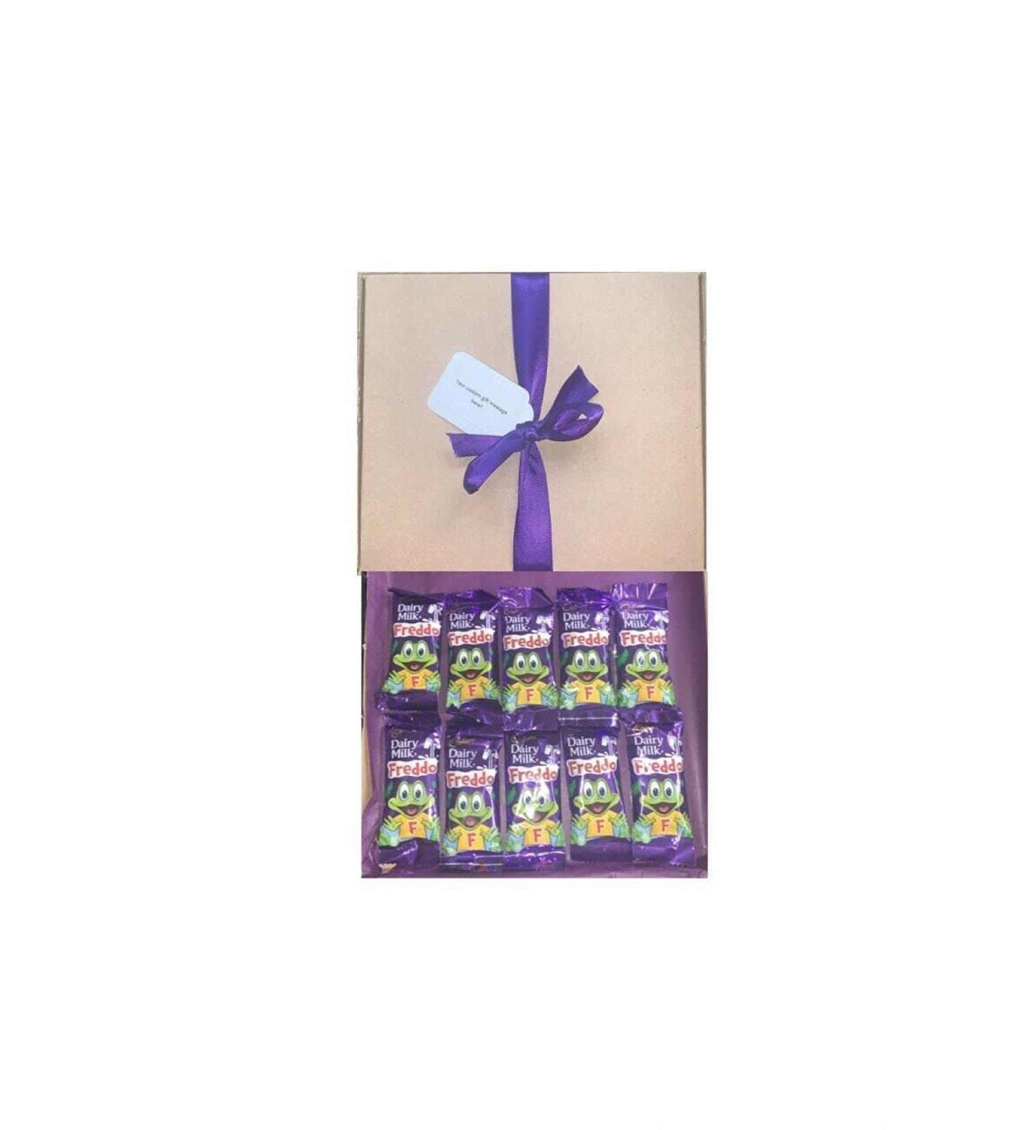 Personalised Cadburys 10 Freddo Chocolate Hamper Gift Cadbury s Chocolates Sweet Box Great Treat Box - 10 Full Size Bars Chocolates - Buy Online on SooperMarket.com