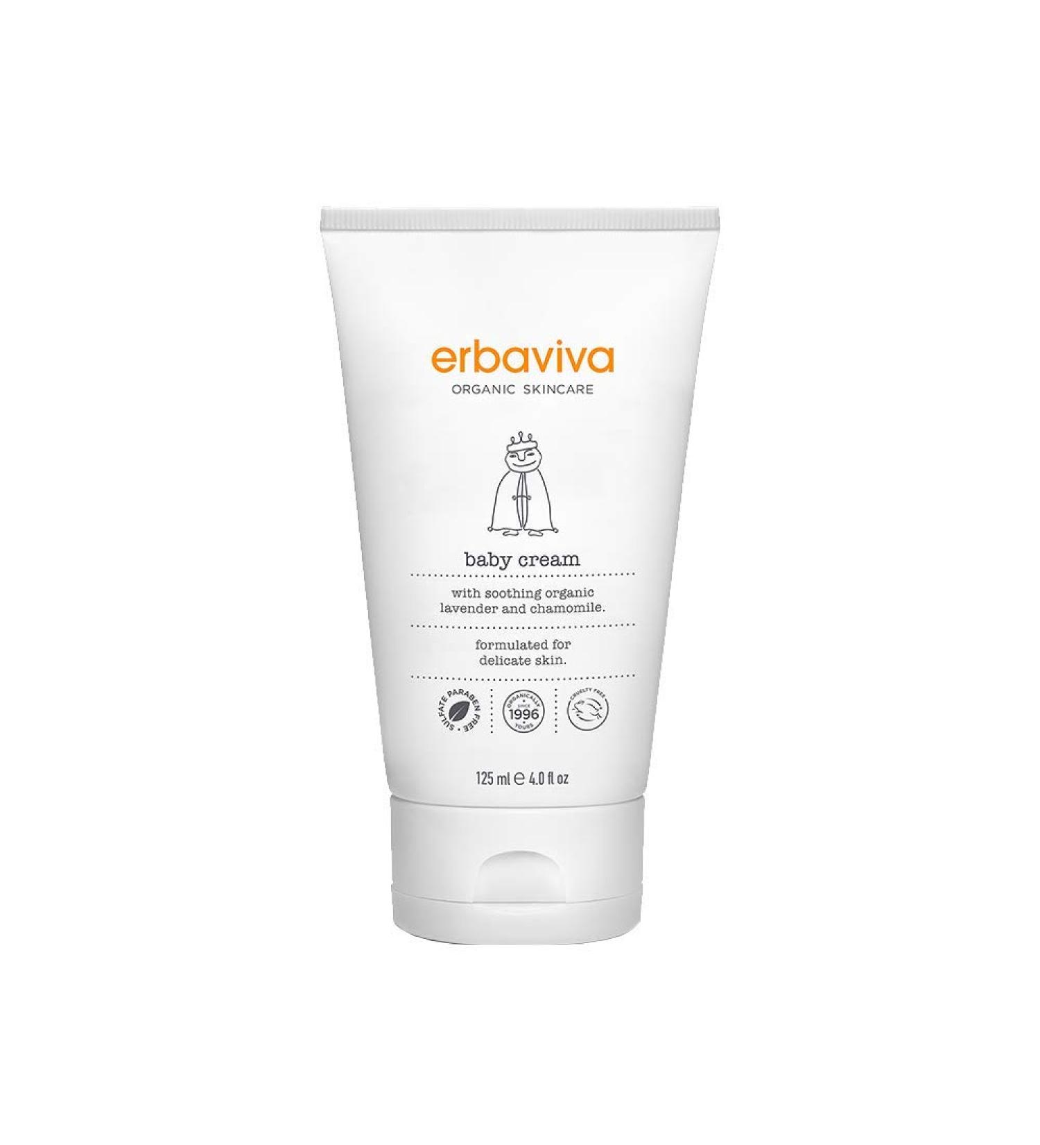 erbaviva Baby Cream 4 Fl Oz - Natural and Organic Skincare for Babies - Buy Online on SooperMarket.com