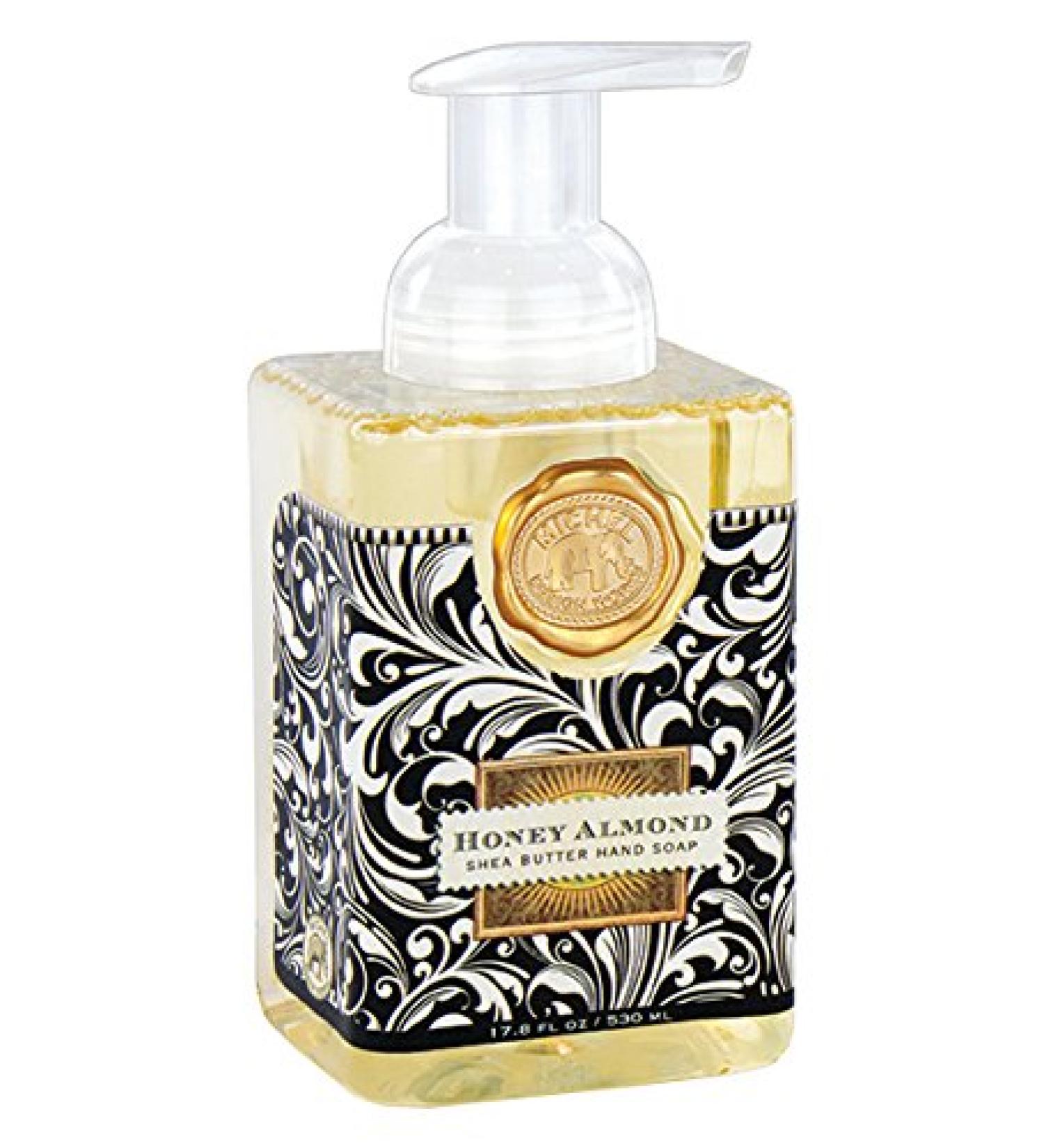 Michel Design Works Foaming Hand Soap, Honey Almond 17.8 Fl Oz (Pack of 1) Black
