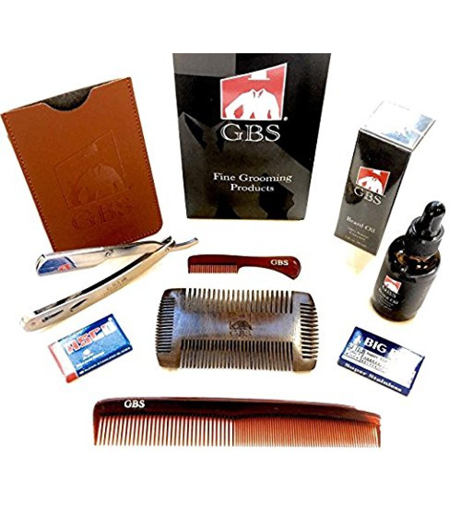 GBS Premium Quality Static Free Sandalwood Dual Comb for Shaping And Styling Unscented Beard Oil 7" Dressing Comb + Premium Leather Case Pack of 1 - Buy Online on SooperMarket.com