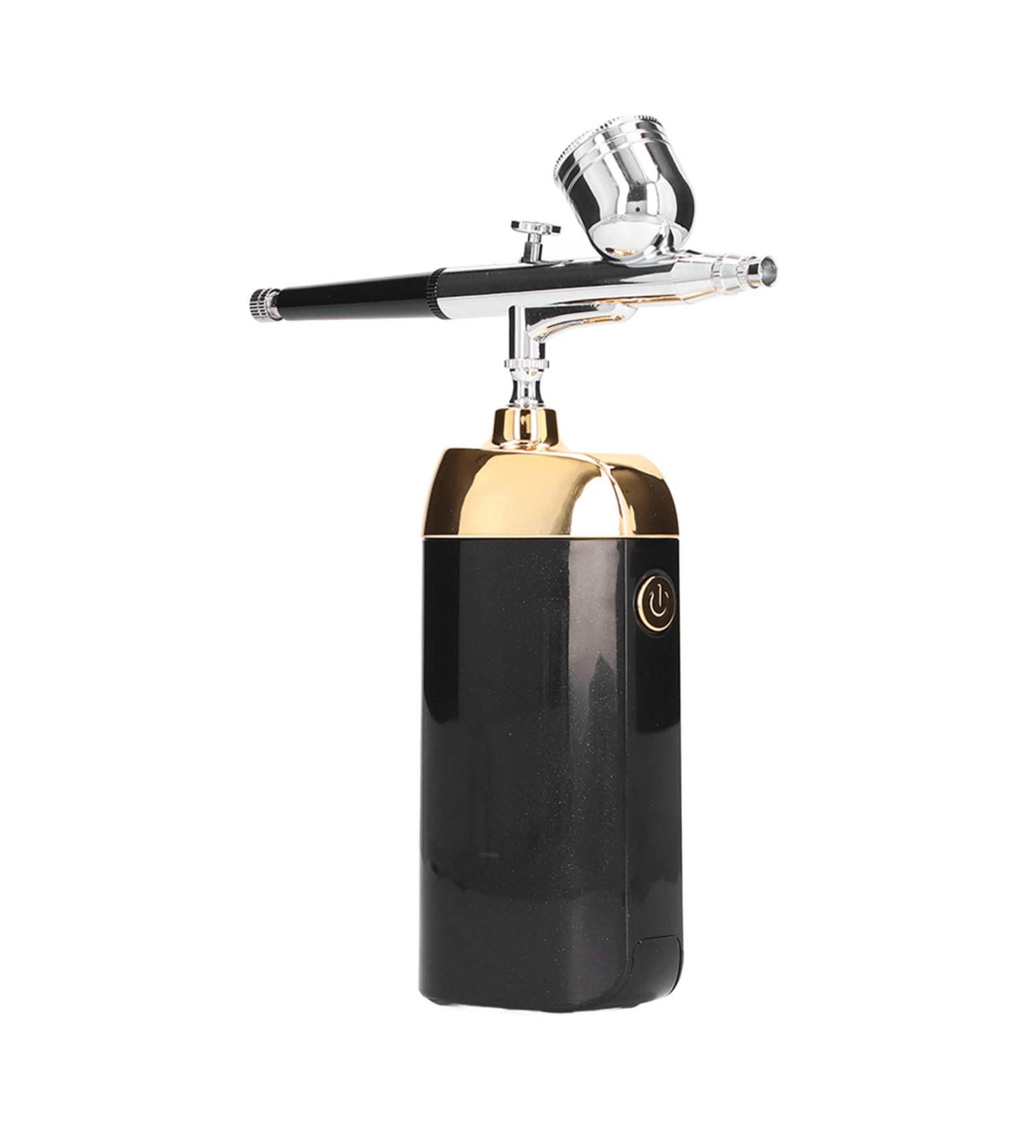 Akozon Oxygen Facial Rejuvenation Kit: Cordless Handheld Airbrush Sprayer with USB Charging for Deep Skin Hydration Cake Decorating and Versatile Artistic Applications (Black) - Buy Online on SooperMarket.com