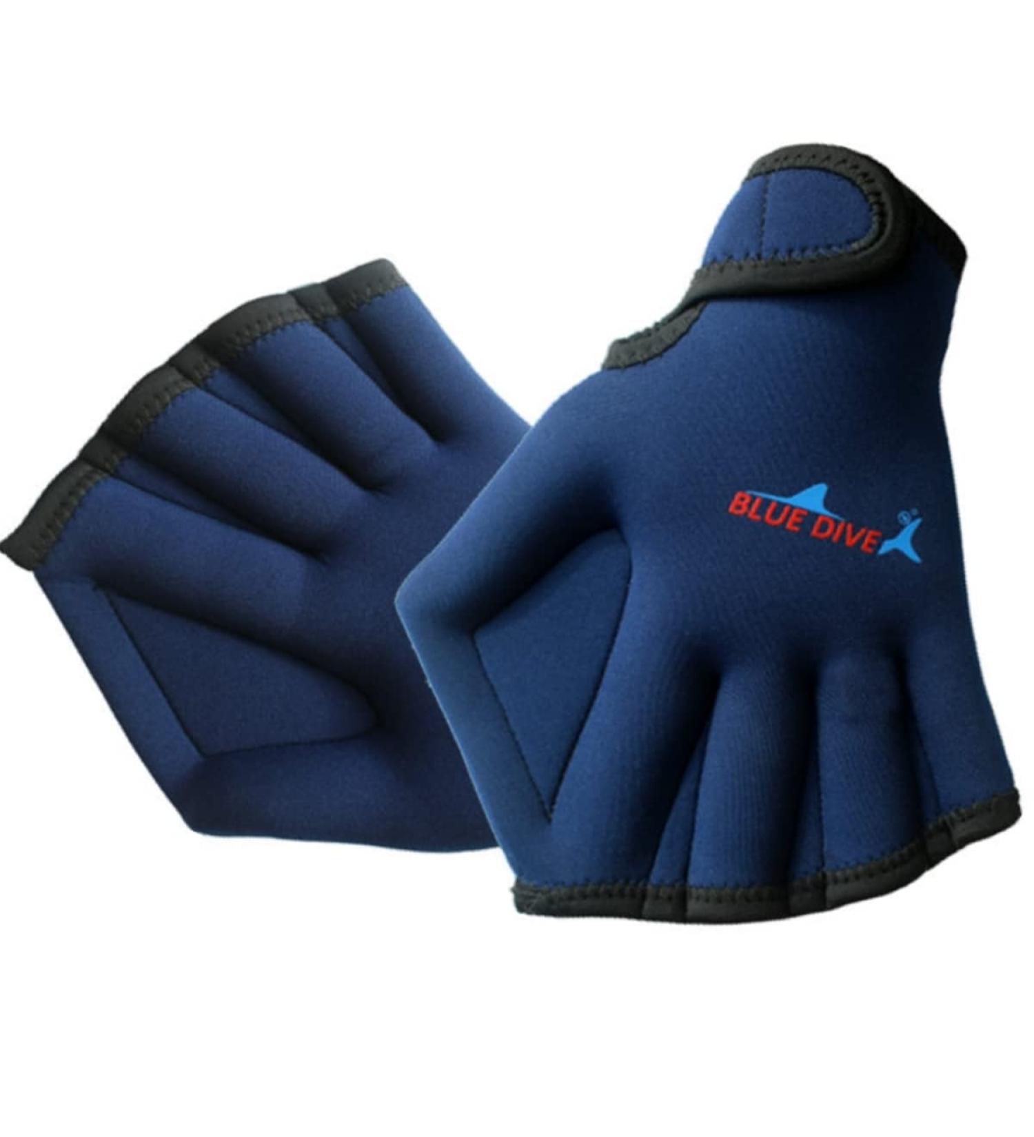 EXCEREY Swimming Webbed Gloves - Aquatic Fitness Paddles for Men and Women - Blue - Buy Online on SooperMarket.com