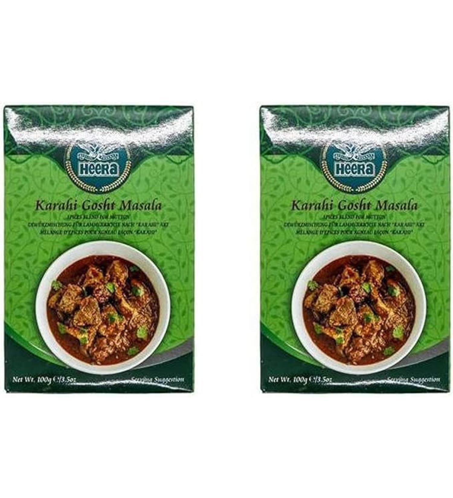 Seelans Superstore |Heera Karahi Gosht Masala 100g (Pack of 2) | An Important Ingredient In Kadai Gosht | Aromatic And Flavoured Blend Of Spices
