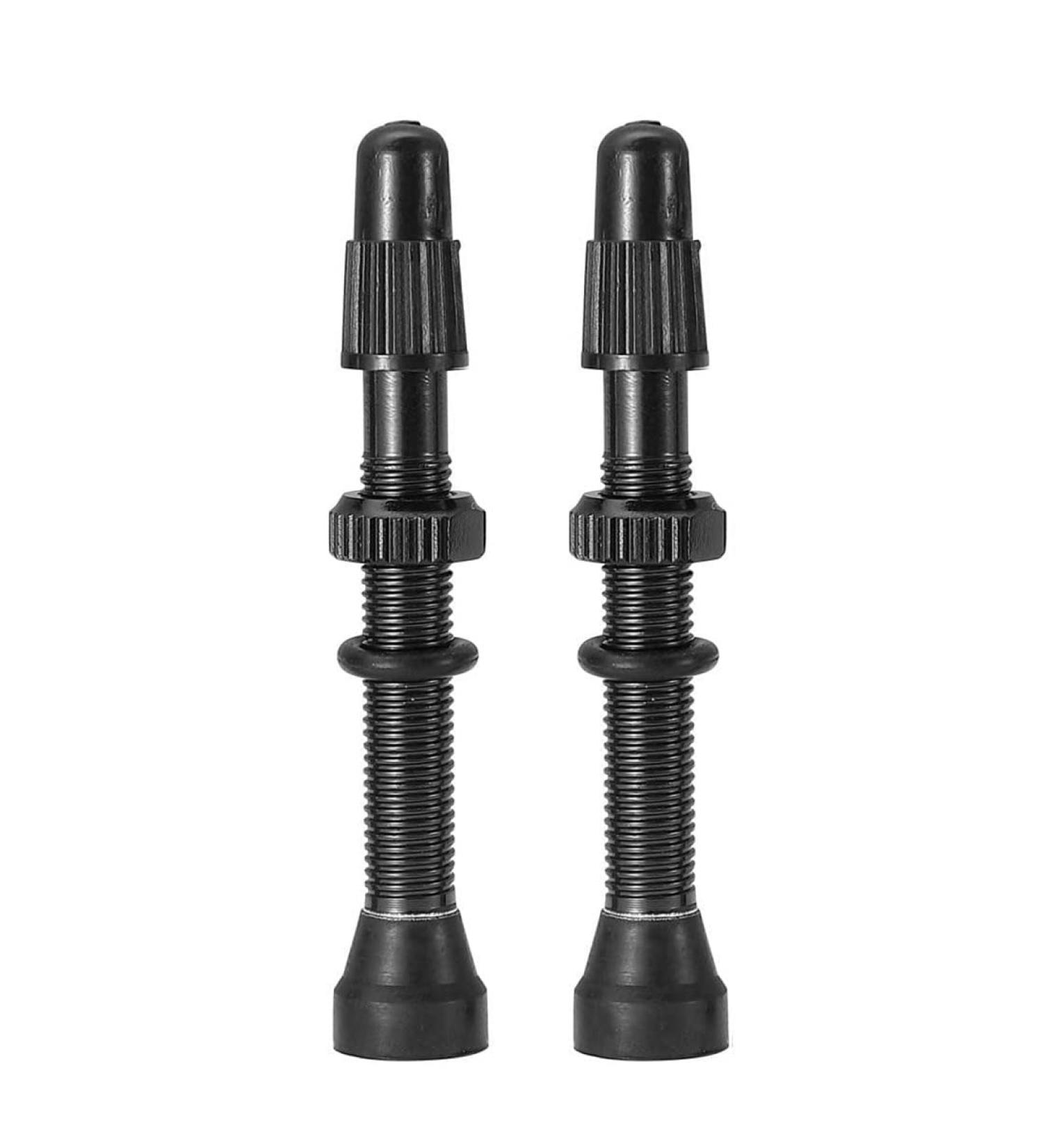 Shop Sioppkik 2-Piece Village Bicycle Tubeless Presta Aluminum Alloy Valve - 54mm for Street & MTB Tires - Black - Buy Online on SooperMarket.com