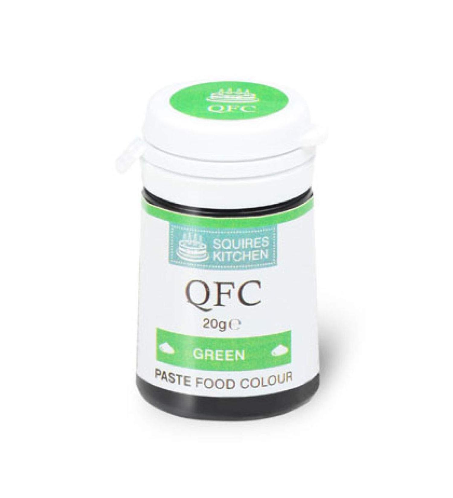 Squires Kitchen GREEN QFC Quality Food Cake Icing Paste Colour Colouring 20G