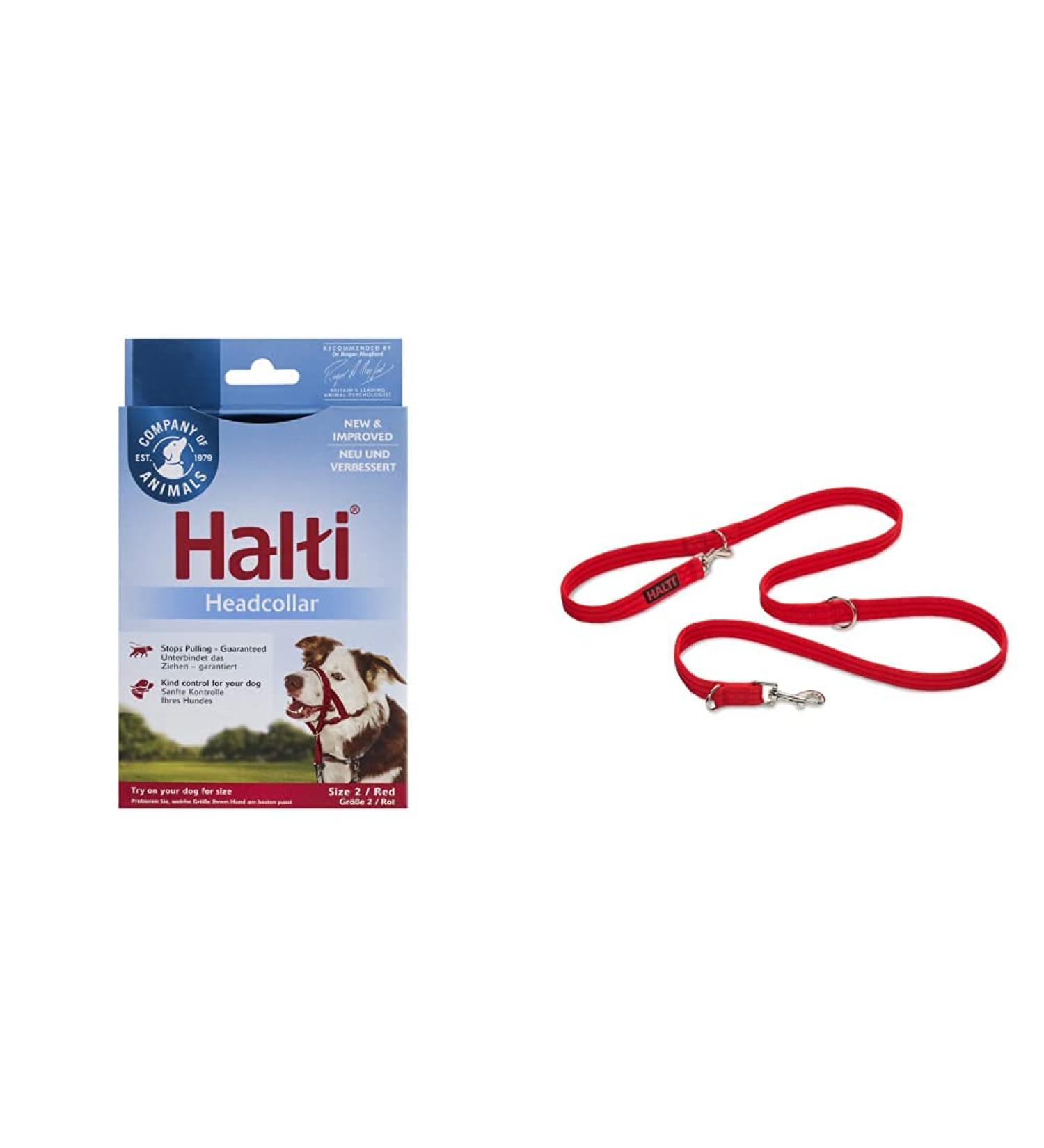 Company of Animals: Halti Headcollar & Double Ended Training Lead Pack suitable for Small Medium and Large dogs - Buy Online on SooperMarket.com