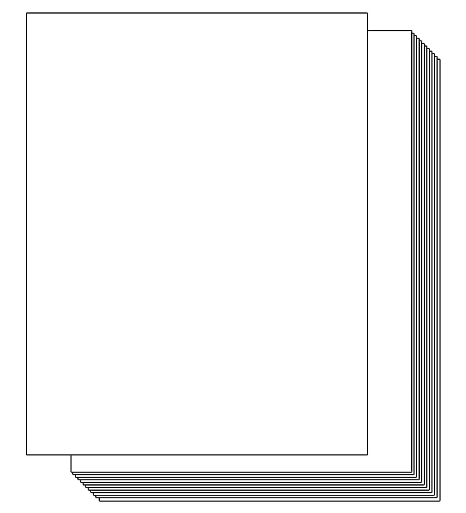 White Cardstock 100 Sheets 8.5 x 11 - Ohuhu Heavyweight 80lb Cover Card Stock - Perfect for Crafts and DIY Cards - Buy Online on SooperMarket.com