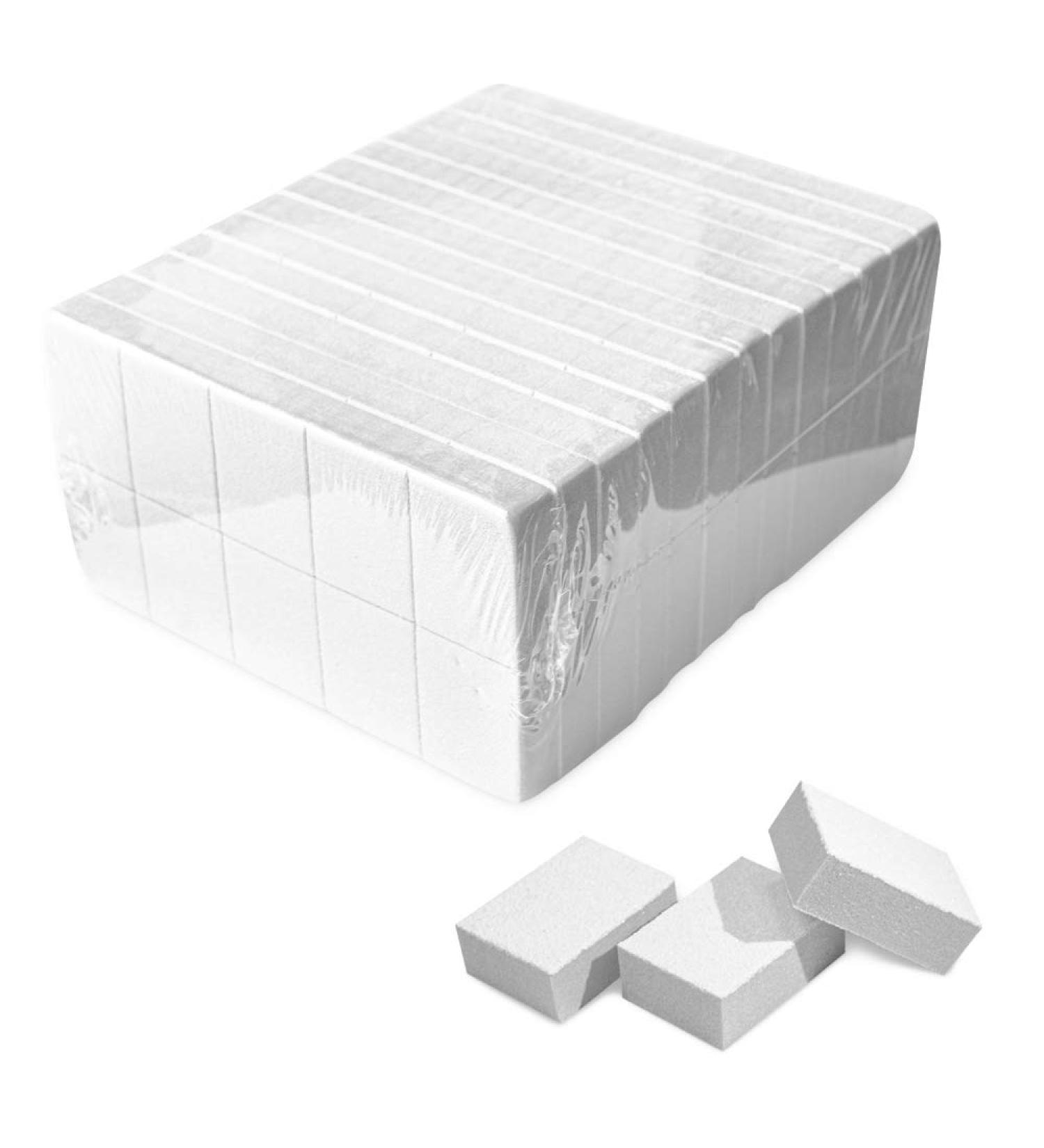 Karlash Nail Mini White Buffer Block File 80/100 Grit 2 Sided (130 Count)