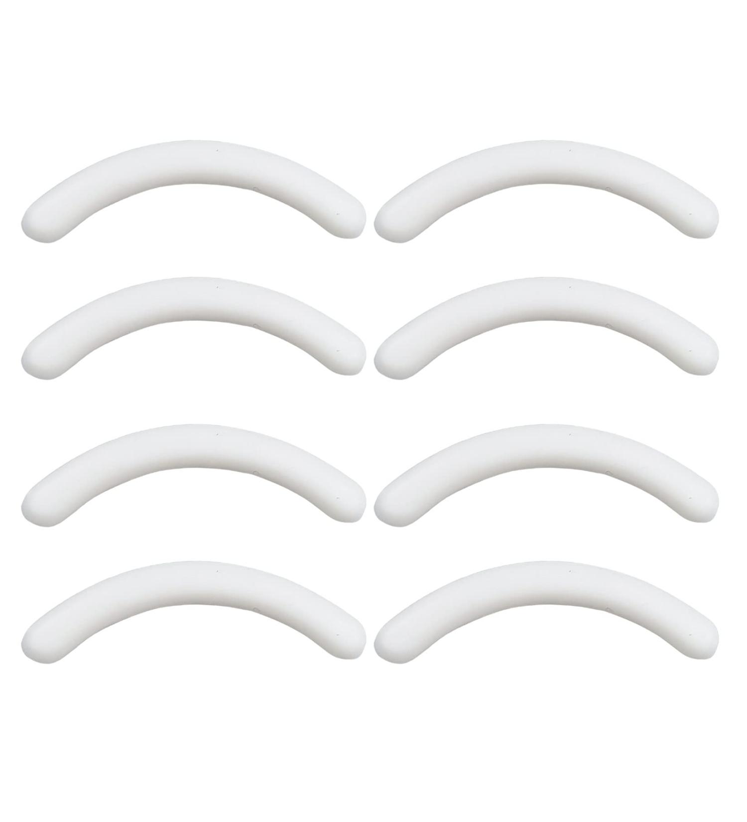 8Pcs Silicone Eyelash Curler Pads Eyelash Curler Refill Pads Replacement Pads for Eyelash - White - Buy Online on SooperMarket.com
