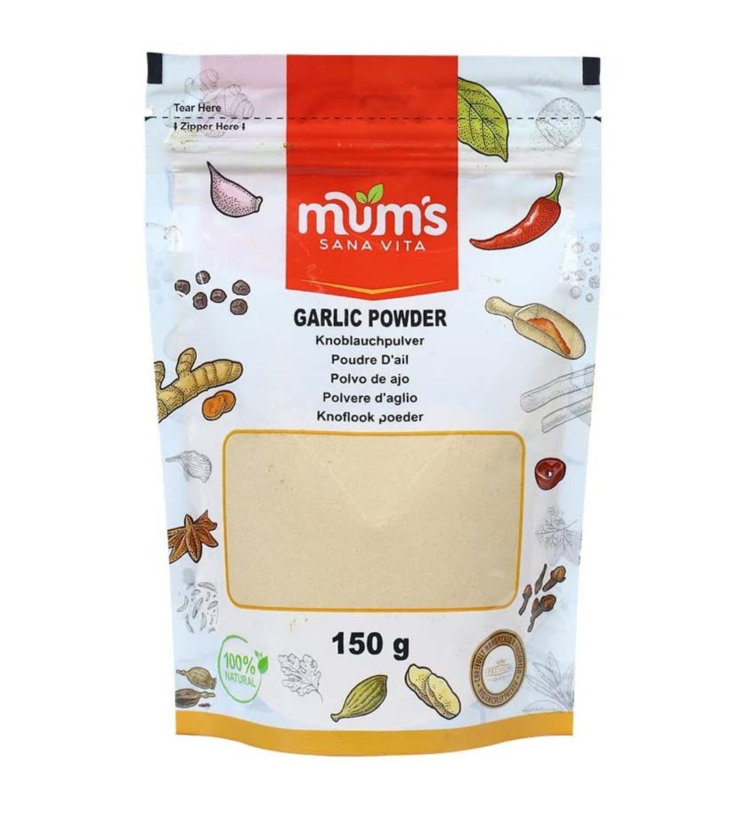 Mum's Premium Garlic Powder 150g - High-Quality Seasoning for Cooking - Buy Online on SooperMarket.com
