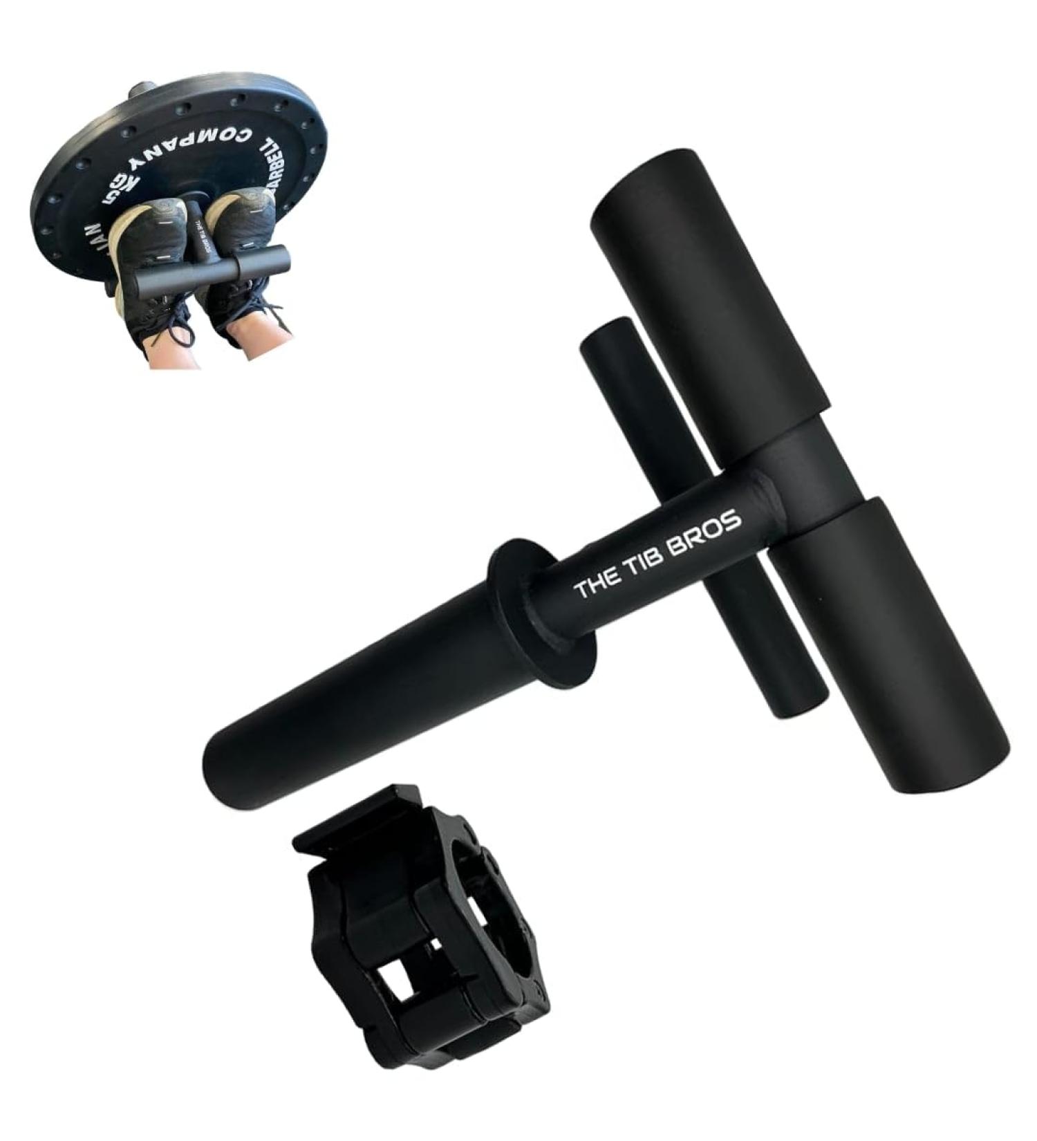 Tib Bar for Tibialis Strengthening - Iron Shin Muscle Trainer with Free Weight Collar & eBook | Optimal ATG Program Equipment - Buy Online on SooperMarket.com