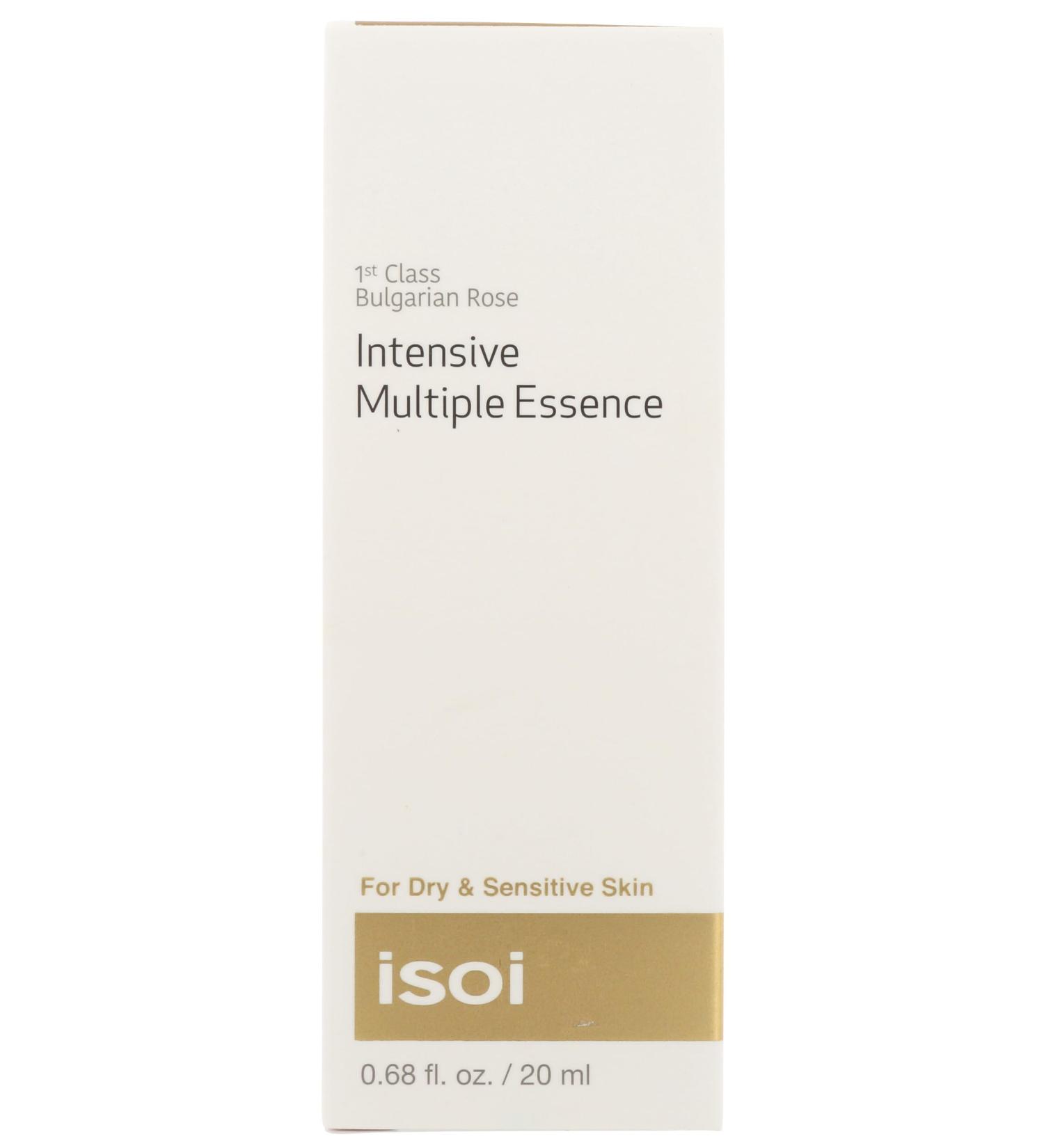 isoi Bulgarian Rose Intensive Multiple Essence 20ml (0.68 fl oz) - All-in-one Face Serum for Hydrating Revitalizing and Brightening Multi-purpose Skin Moisturizer - Buy Online on SooperMarket.com