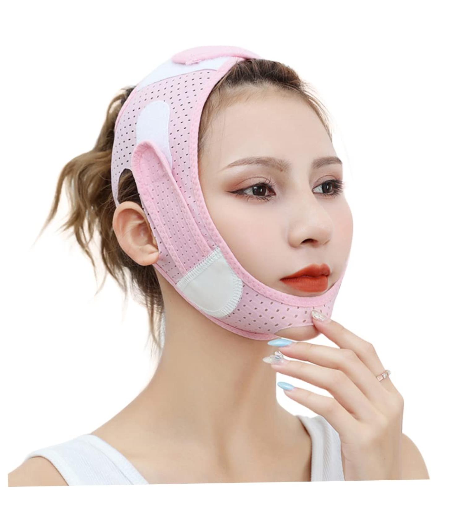 Double Chin Reducer Face Slimming Strap Double Chin Reducer V Line Lifting Face-Belt for Women Men Tightening Skin - Buy Online on SooperMarket.com