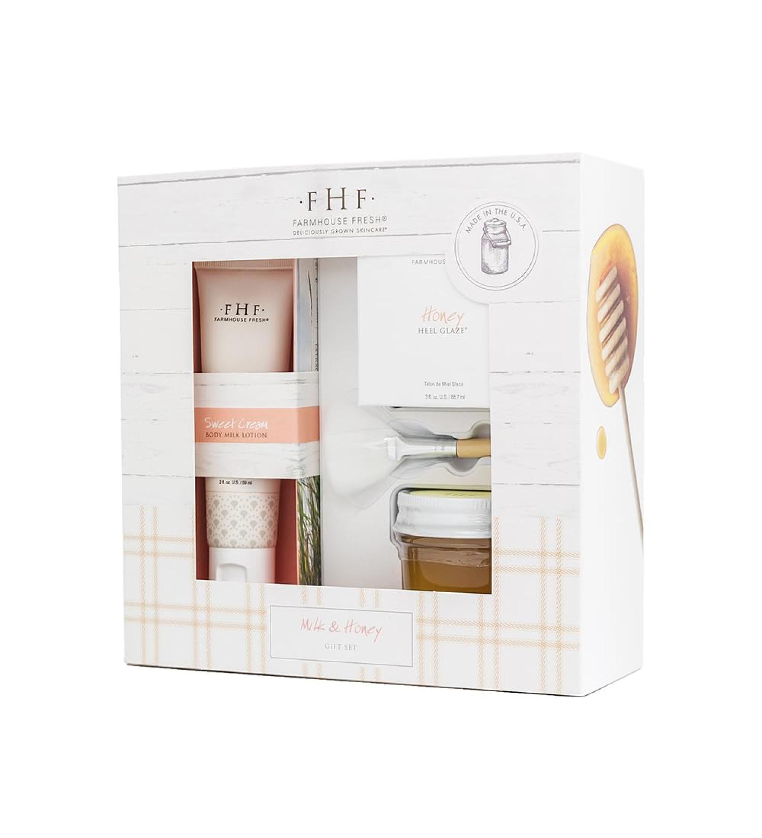 FarmHouse Fresh Milk & Honey Deluxe Boxed Gift Set | Premium Spa Gift for All Occasions - Ships Internationally - Buy Online on SooperMarket.com
