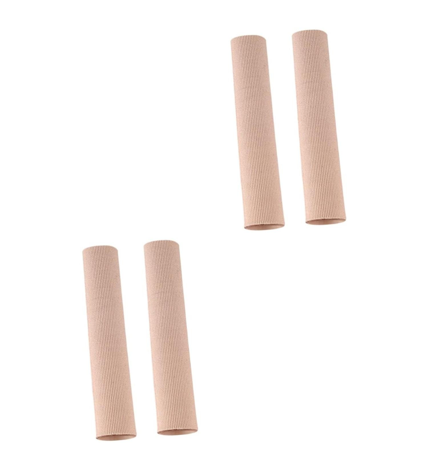 Healifty 4 Pcs Toe Cover Elastic Wrap Bandages - Beige Nylon Toe Protectors for Comfort and Protection - Buy Online on SooperMarket.com
