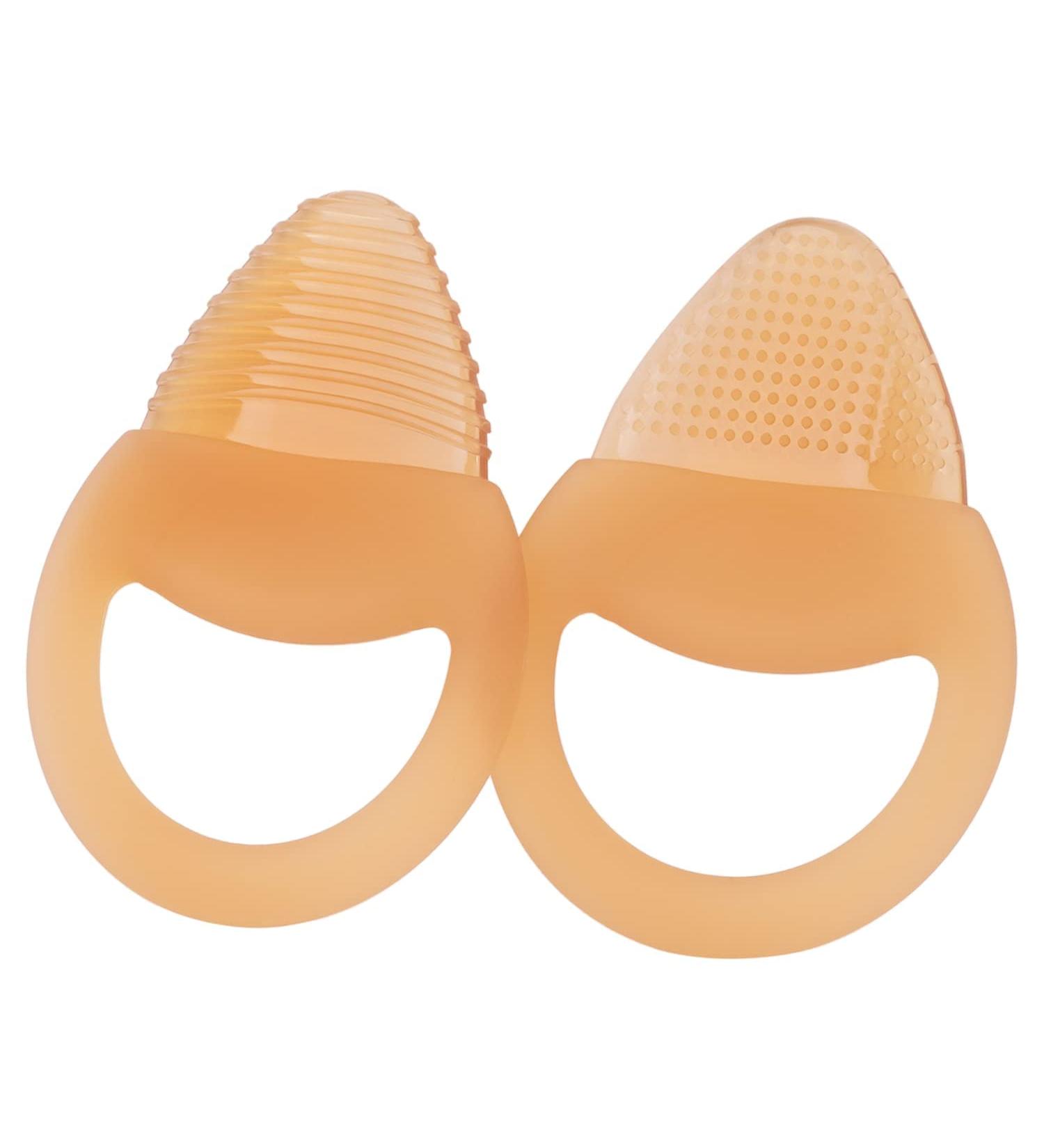 Seposeve Silicone Baby Teething Toys for Boys & Girls 0-6 Months and 6-12 Months - BPA-Free, Soft & Easy to Clean (2 Brown) - Buy Online on SooperMarket.com