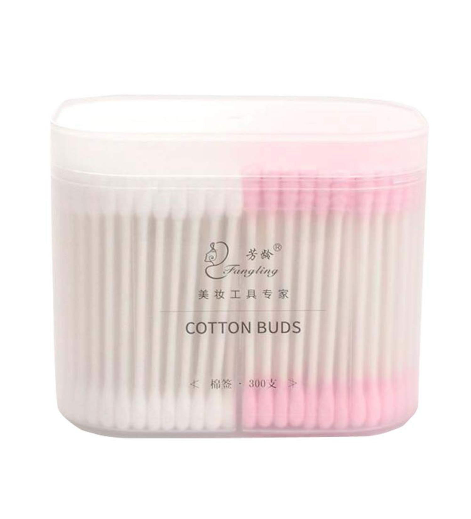 300 Counts Organic Cotton Swabs - Natural Double Tipped Ear Buds Cruelty-Free & Eco-Friendly - Buy Online on SooperMarket.com