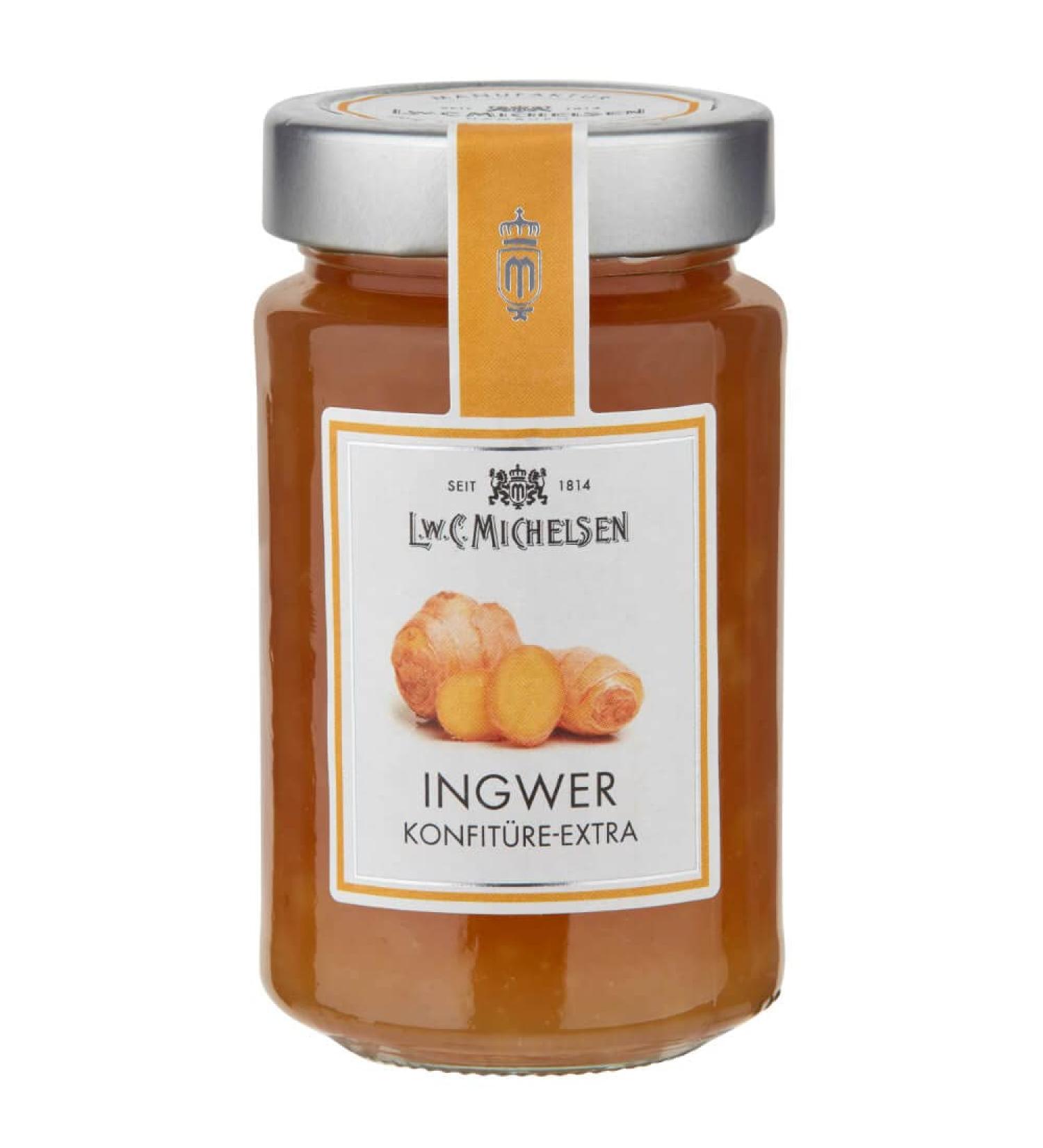 L.W.C. Michelsen Ginger Jam 280g - Fruity & Slightly Sharp | All-Natural No Additives | Premium Quality Jam with Real Ginger Pieces - Buy Online on SooperMarket.com