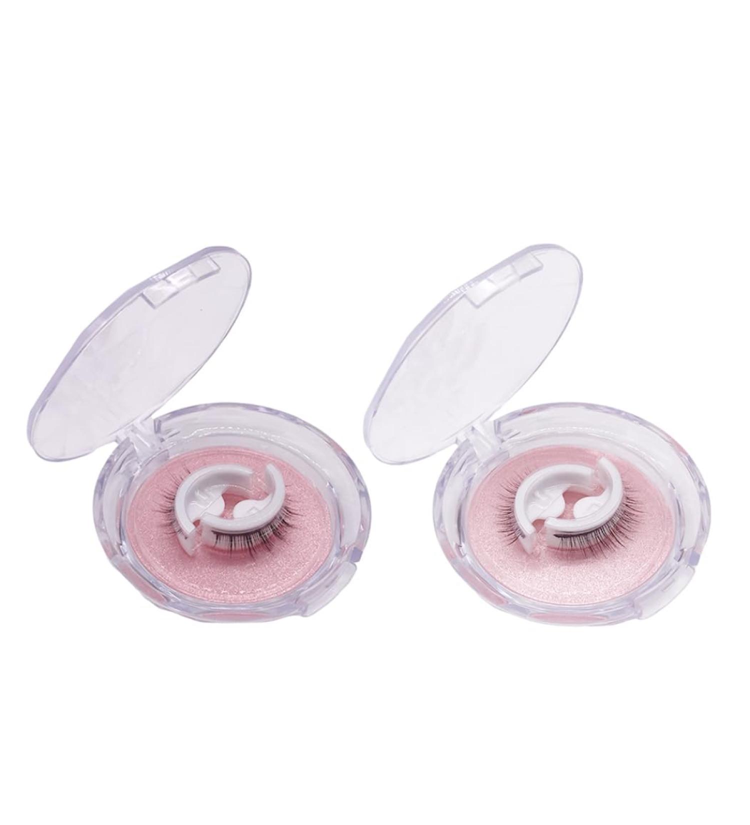 reusable eyelashes Self Adhesive Eyelashes Reusable Waterproof Fake Eyelashes Natural Realistic Fluffy Lashes 2Pair - Buy Online on SooperMarket.com