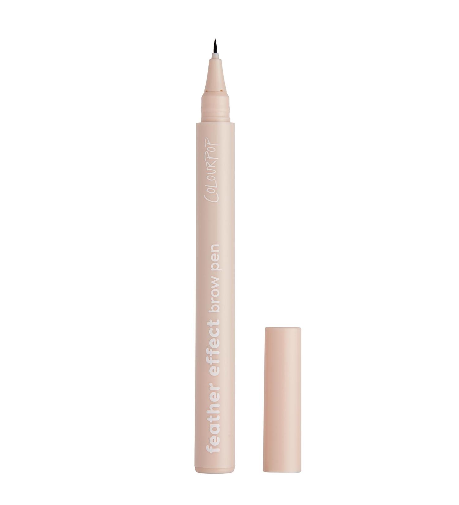 ColourPop Feather Effect Brow Pen - Medium Brown Eyebrow Pen | Smudge-Free Water-Resistant All Day Wear for Fuller Natural-Looking Brows  - Buy Online on SooperMarket.com