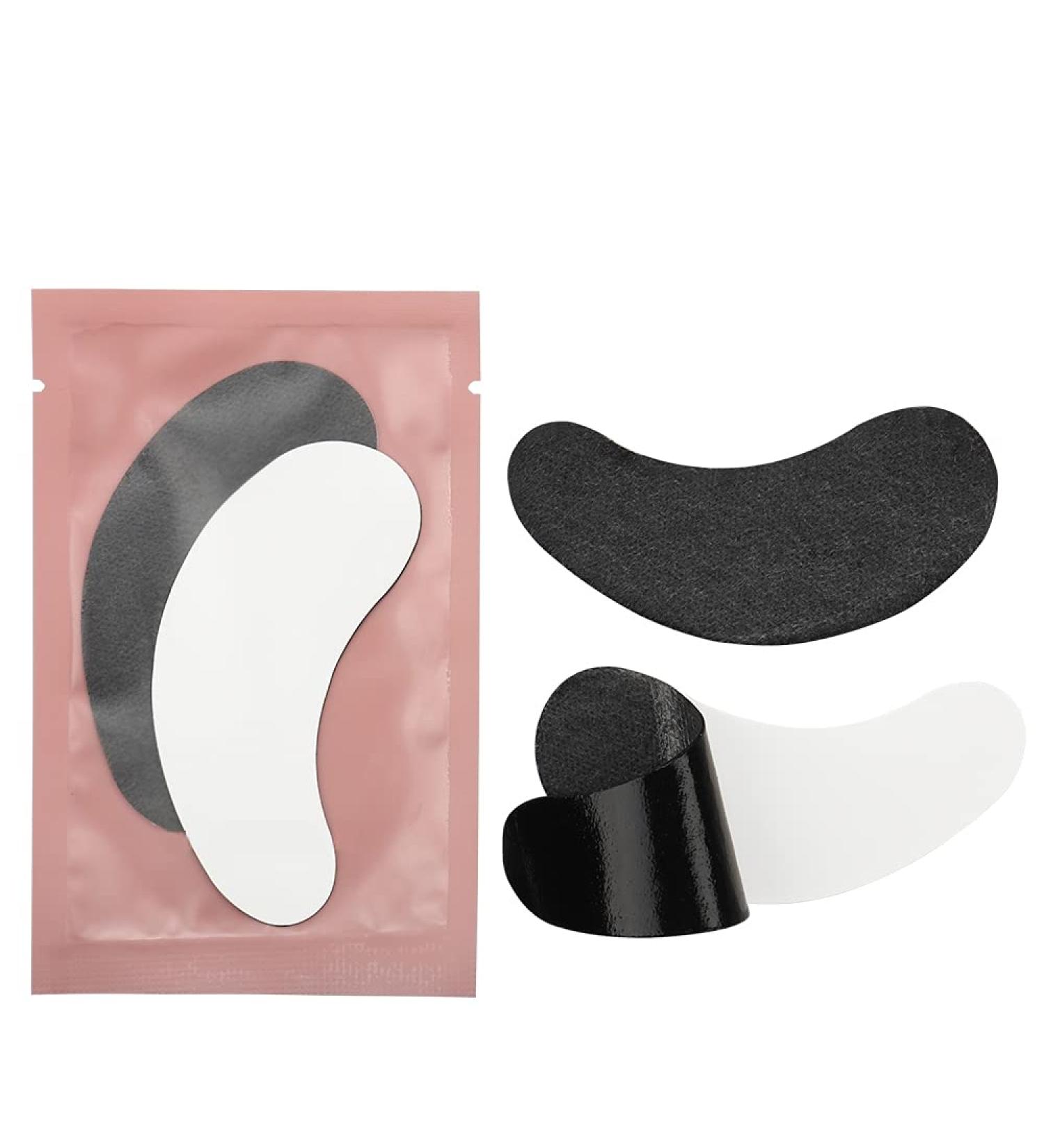 100 Pairs Under Eye Gel Patches for Eyelash Extensions - Disposable & Comfortable - Pink/Black - Shop Now! - Buy Online on SooperMarket.com