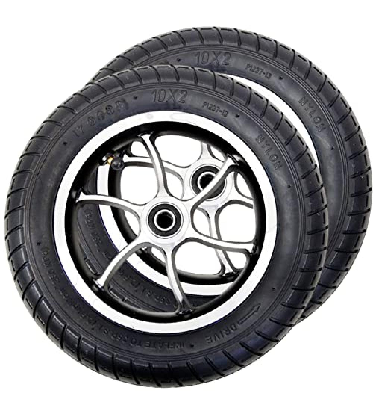 Wheelchair Front Wheel 10Inch Wheels Replacement Parts 2Pcs Electric Wheelchair Front Wheel Assembly 10X2 Inflatable Tire Wheelchair Accessories/Black/10 * 2 10*2 Black - Buy Online on SooperMarket.com