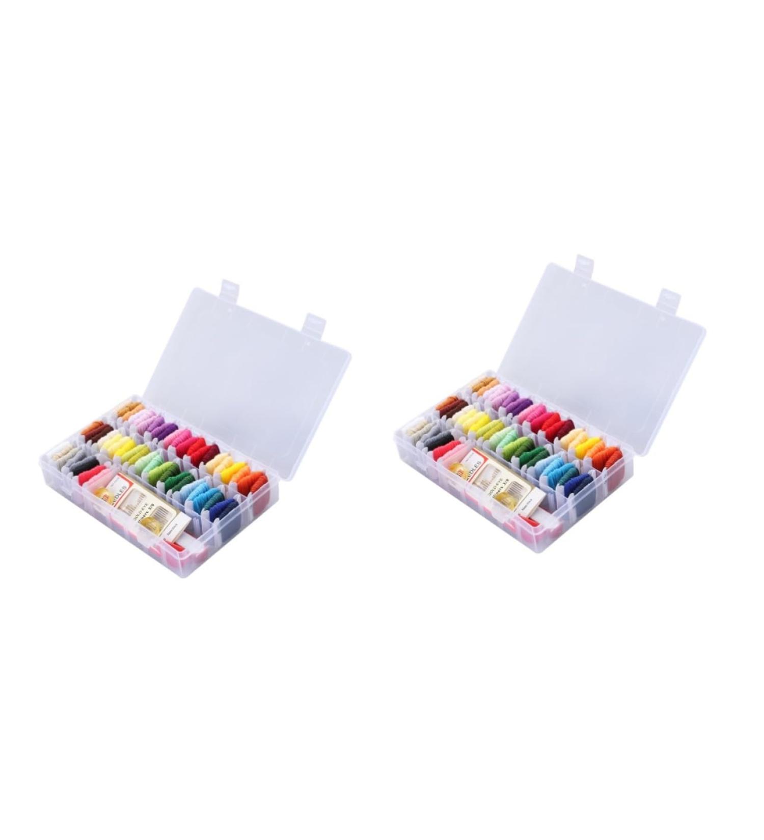 Villcase Cross-Kit Set: 2 Beginner-Friendly Embroidery & Yarn Organizers for Crafting | Cross Stitch Tools & Supplies for Fabric Art - Buy Online on SooperMarket.com
