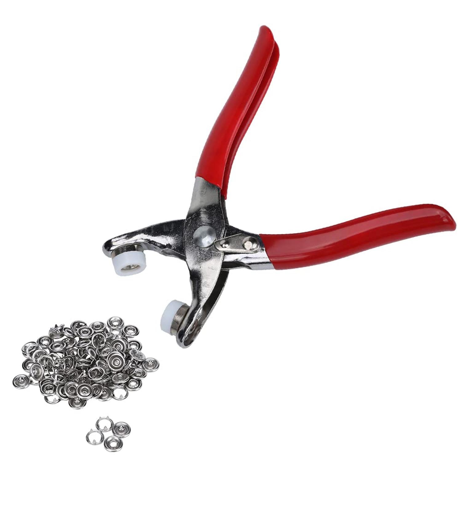 Snap Factory Easy Press Button Snap Fastener Pliers With 108 Snap Pieces - 3/16 - Buy Online on SooperMarket.com