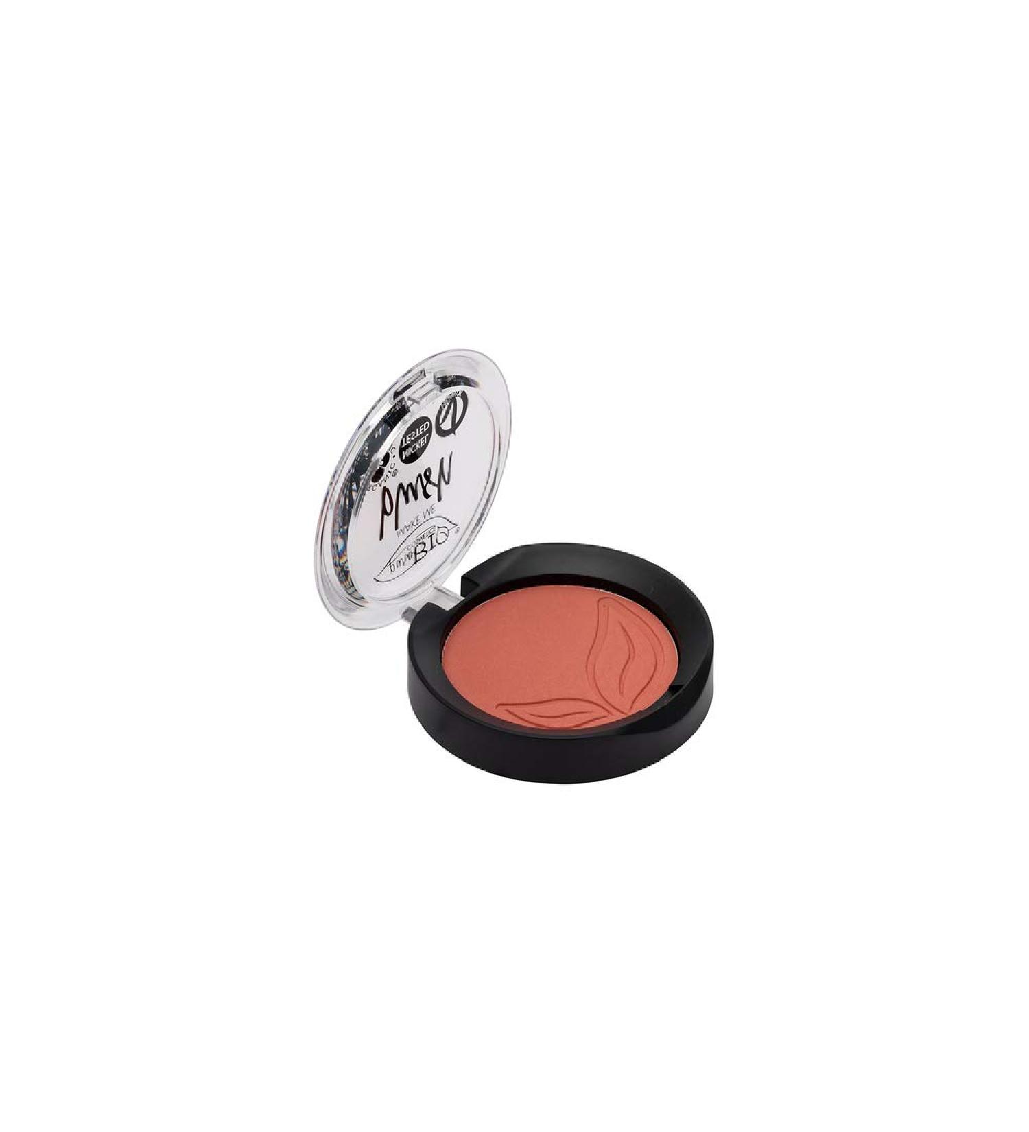 Purobio Blush Compact Cheeky Coral - Multitonal Apricot Gel Formula for Perfect Glow | Water-Based Pigment | No. 05 Watermelon 5.2g - Buy Online on SooperMarket.com
