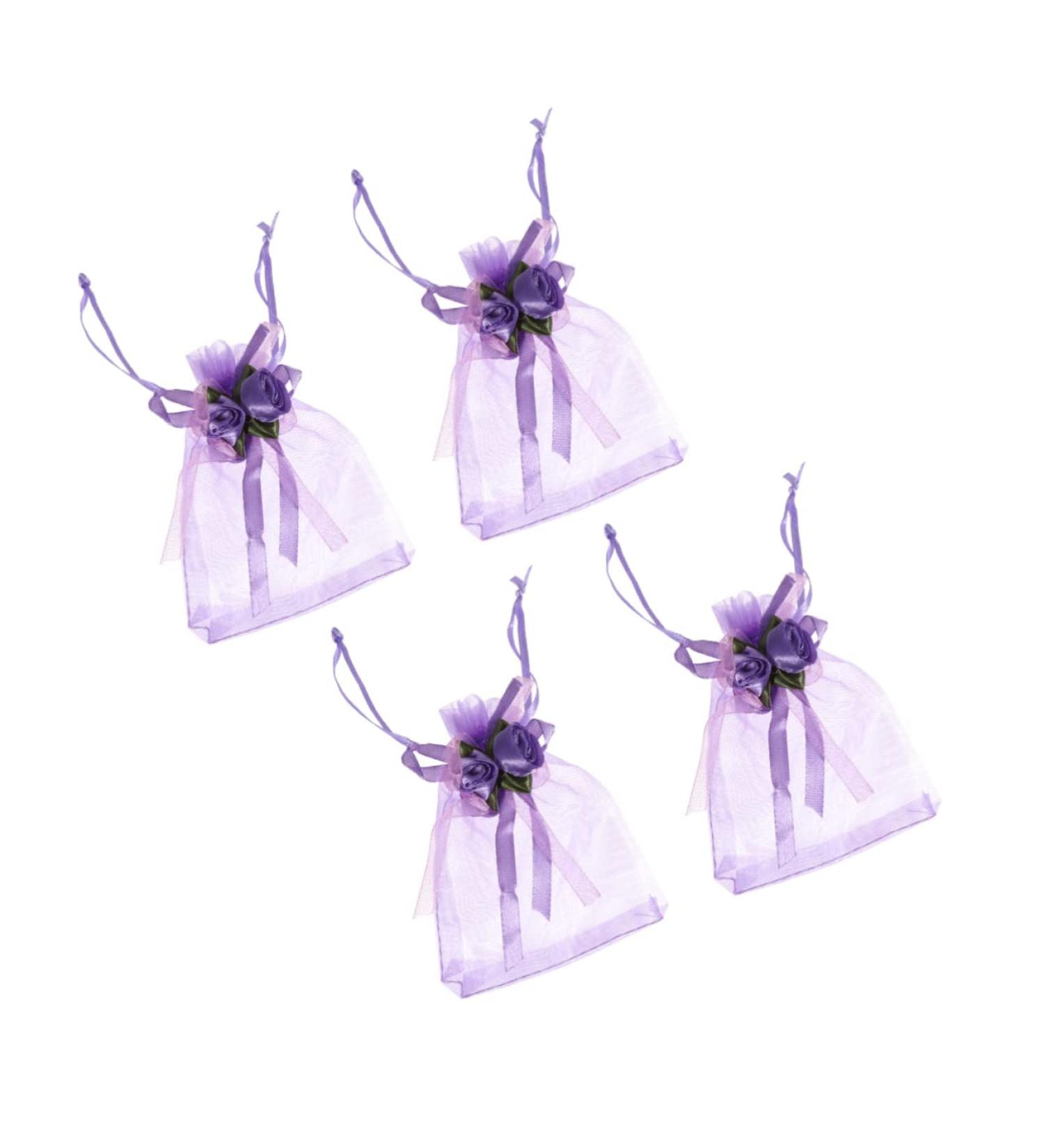 STOBAZA Candy Pouches 12pcs s Candy Bags Clear Bags for Clear Goodie Bags Drawstring Bag Bag Bow Tie - Buy Online on SooperMarket.com