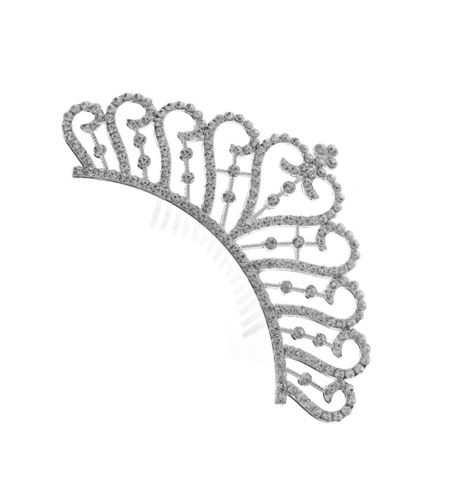 WOFASHPURET Crown Side Hair Comb Hair Side Comb Hair Topper Hair Barrettes for Women Rhinestone Hair Comb Hair Accessories for Women Wedding Women Crown Hairpiece Tiara Alloy Hair up Girl Miss - Buy Online on SooperMarket.com