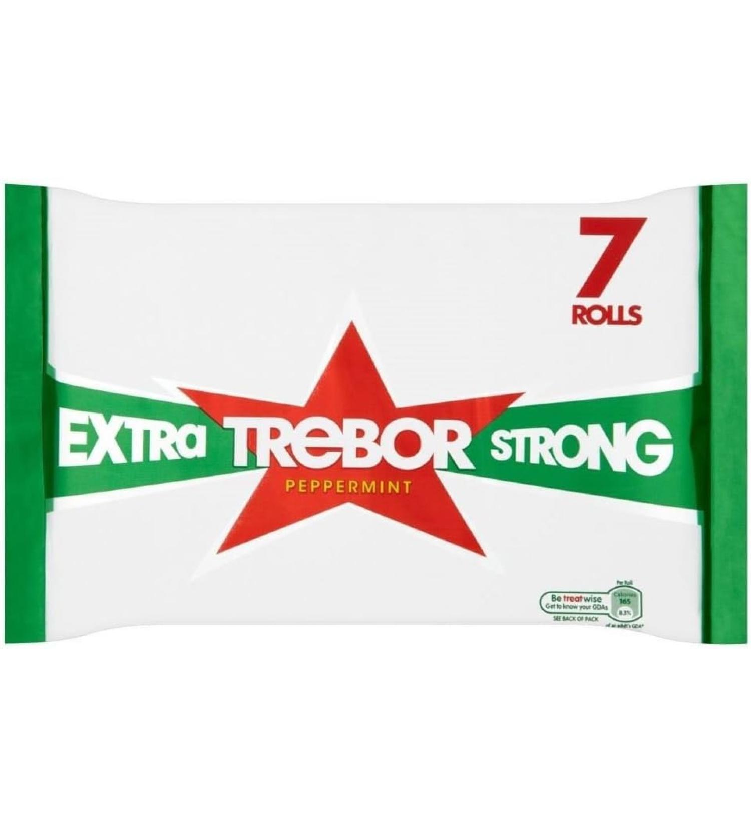 Trebor Extra Strong Peppermints Roll 8 x 289g Hit Of Peppermint Refreshment Gift Hamper For Birthday Christmas Sold By Kidzbuzz
