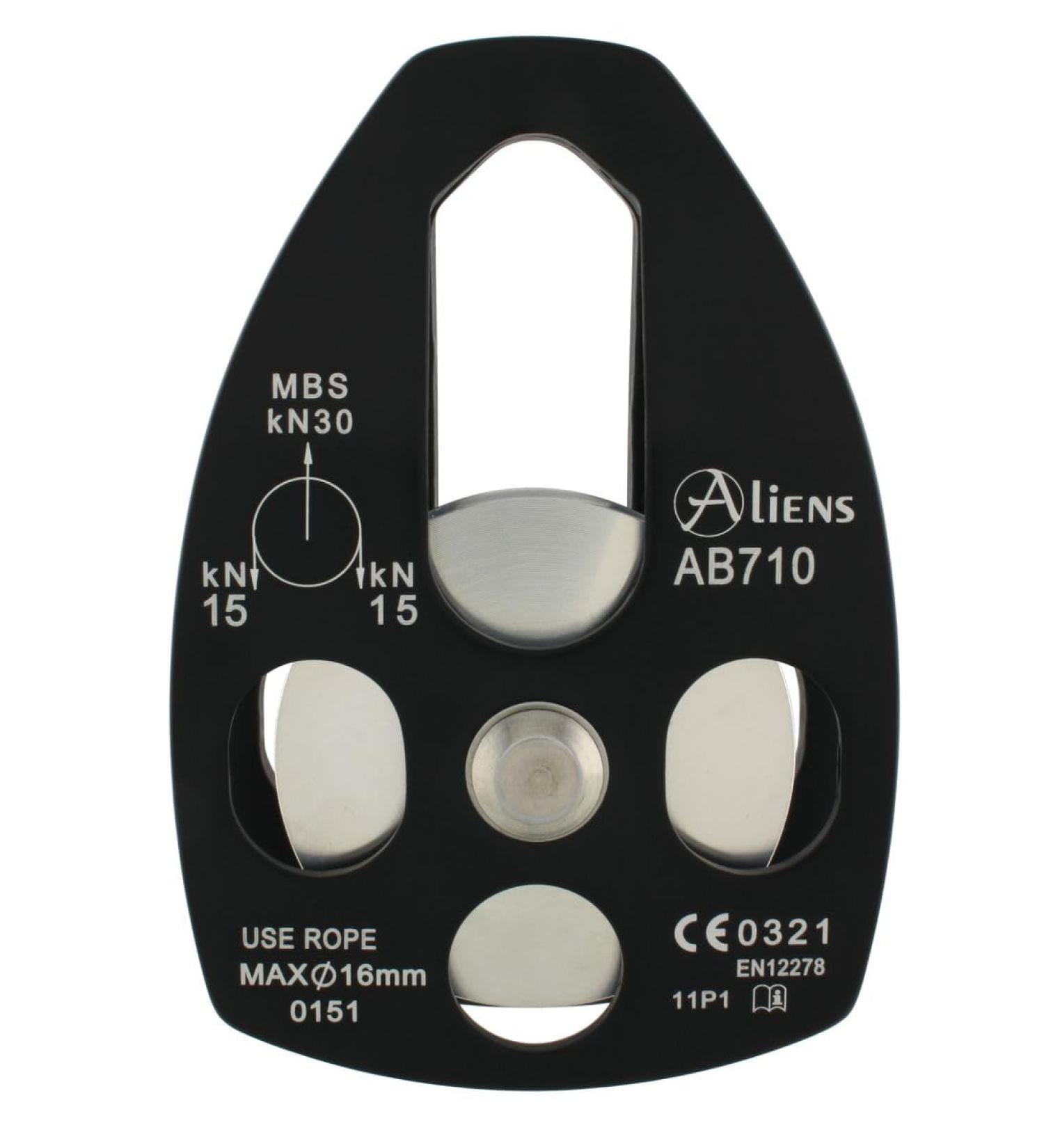 Buy ALIENS Big Pulley (30kN) Black - High-Performance Hoisting Gear for Global Adventurers - Buy Online on SooperMarket.com